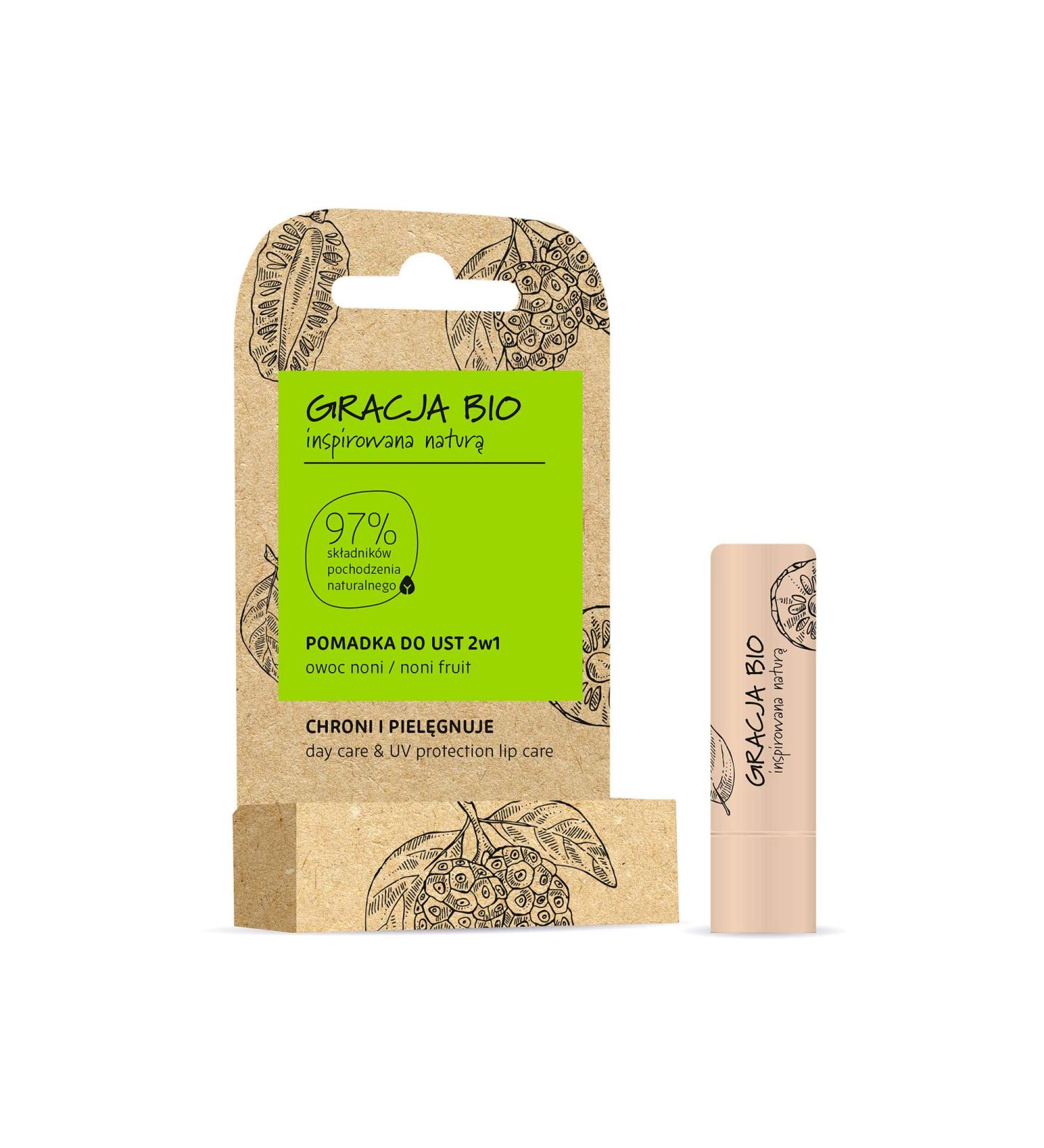 Gracja Transparent natural lip balm with nonfruit extract