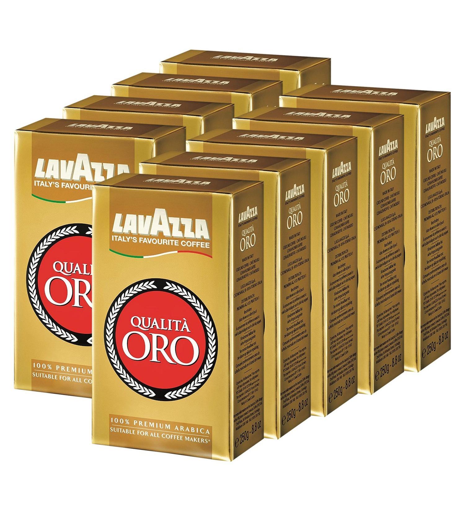  Lavazza Lavazza Qualit Oro Ground Coffee 9x 250g - Buy Online on GoSupps.com