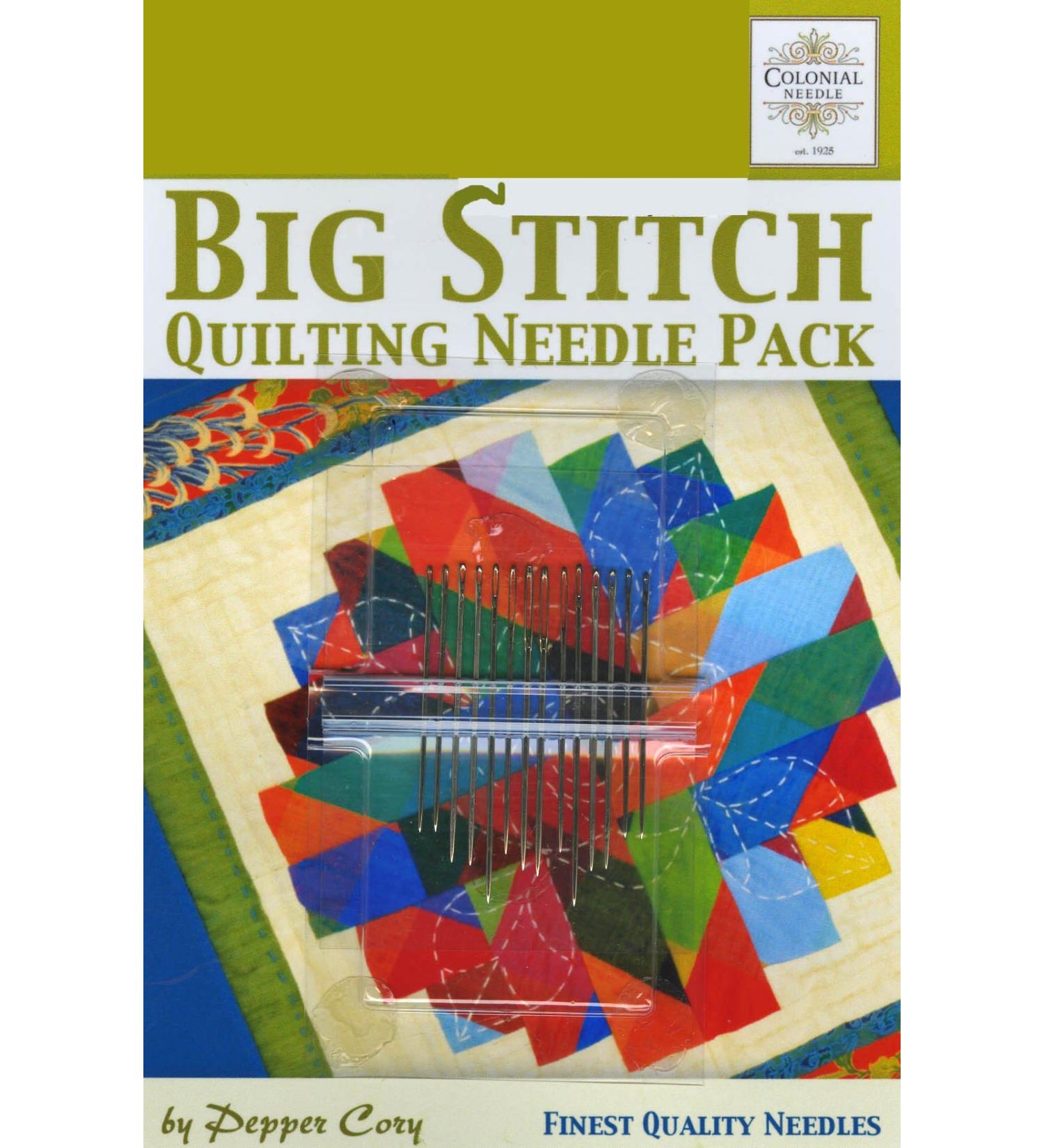 Colonial Needle CN-PC-2 Big Stitch Quilting Needle Pack by Pepper Cory