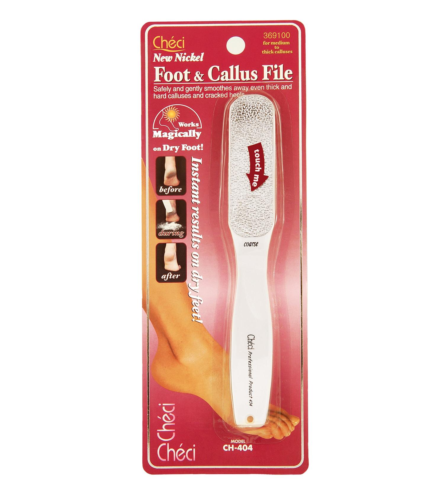 Checi Beige Coarse Foot File CH-404CI - Professional Exfoliating Tool for Smooth Feet - Buy Online on GoSupps.com