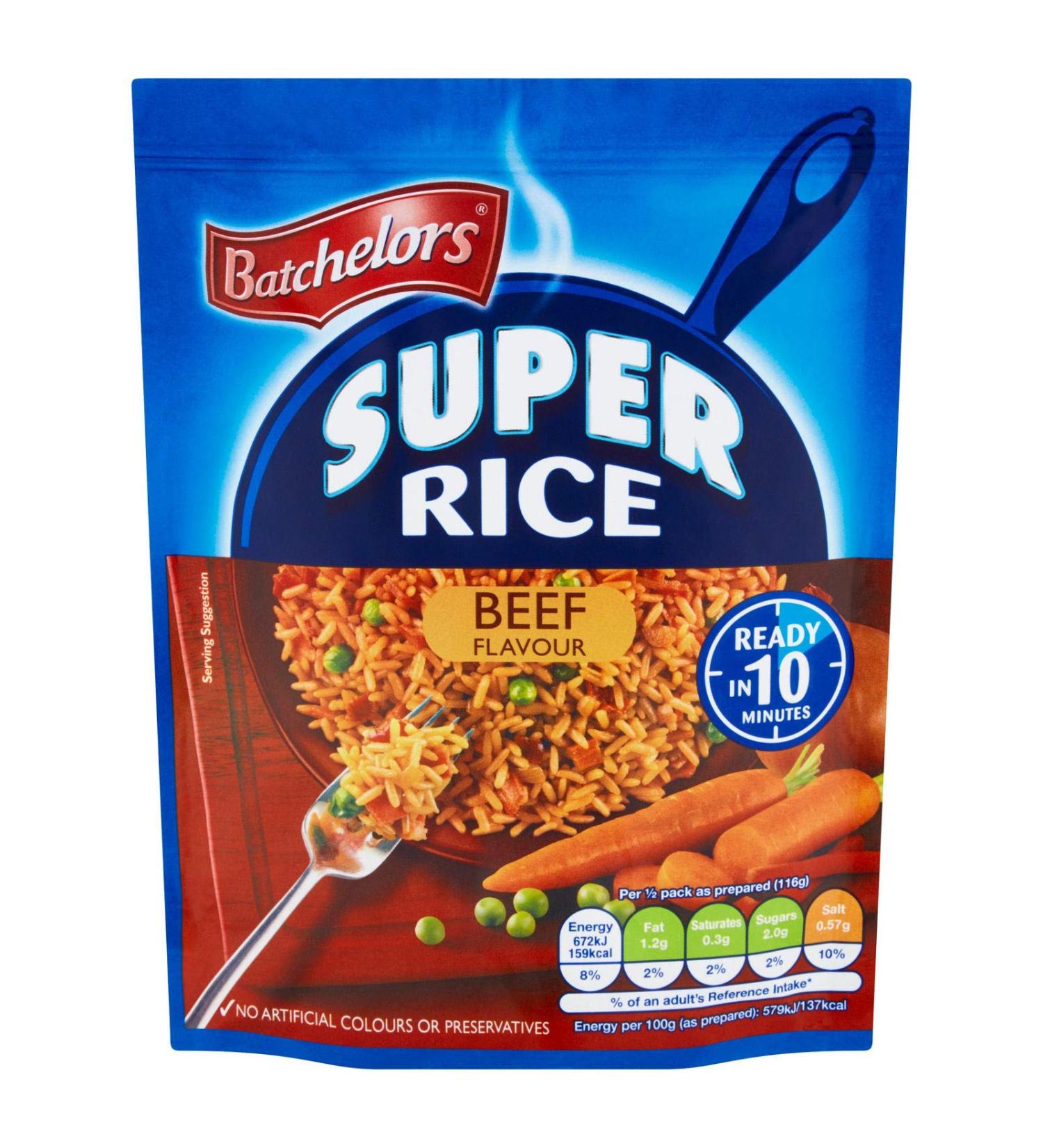 Bundle Batchelors Super Rice Golden Beef Flavor 3 x 90g