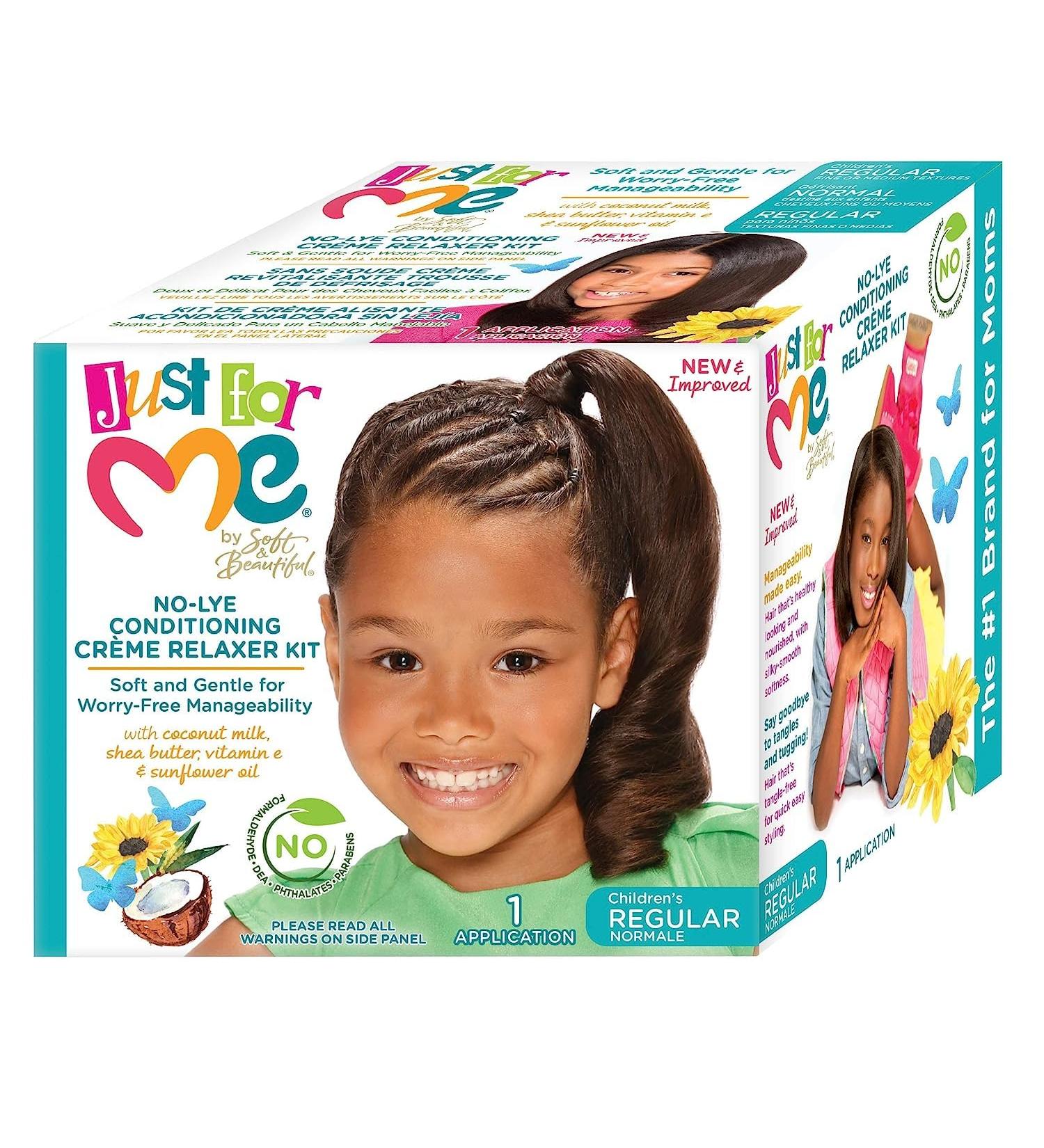 Just For Me No Lye Relaxer Kit Regular - 40021347 | International Shipping Available - Buy Online on GoSupps.com