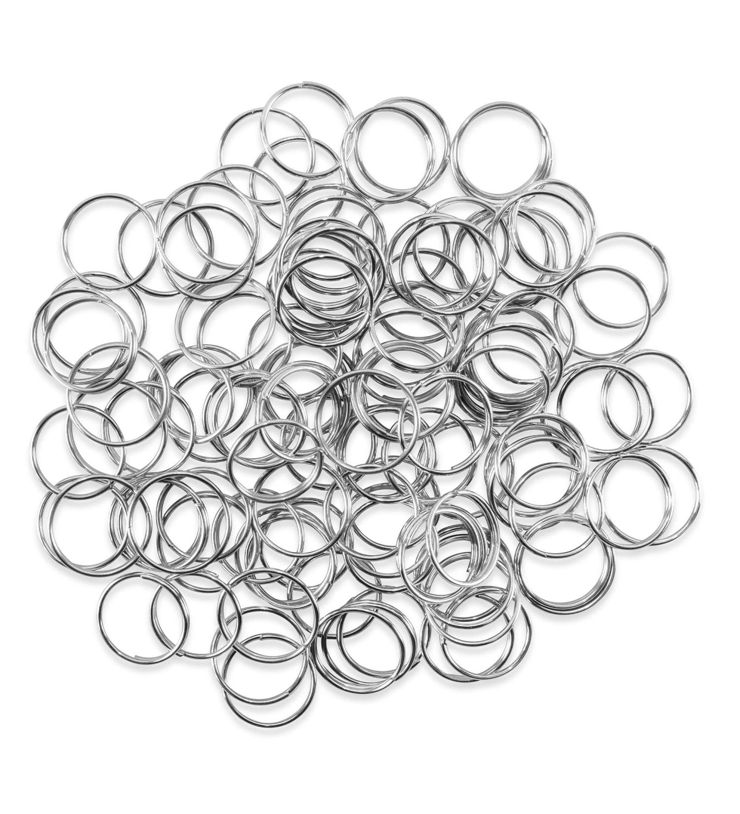 100-Piece Mini Stainless Steel Split Rings for DIY Jewelry Making, Crafts, Chandeliers - 12mm - Buy Online on GoSupps.com