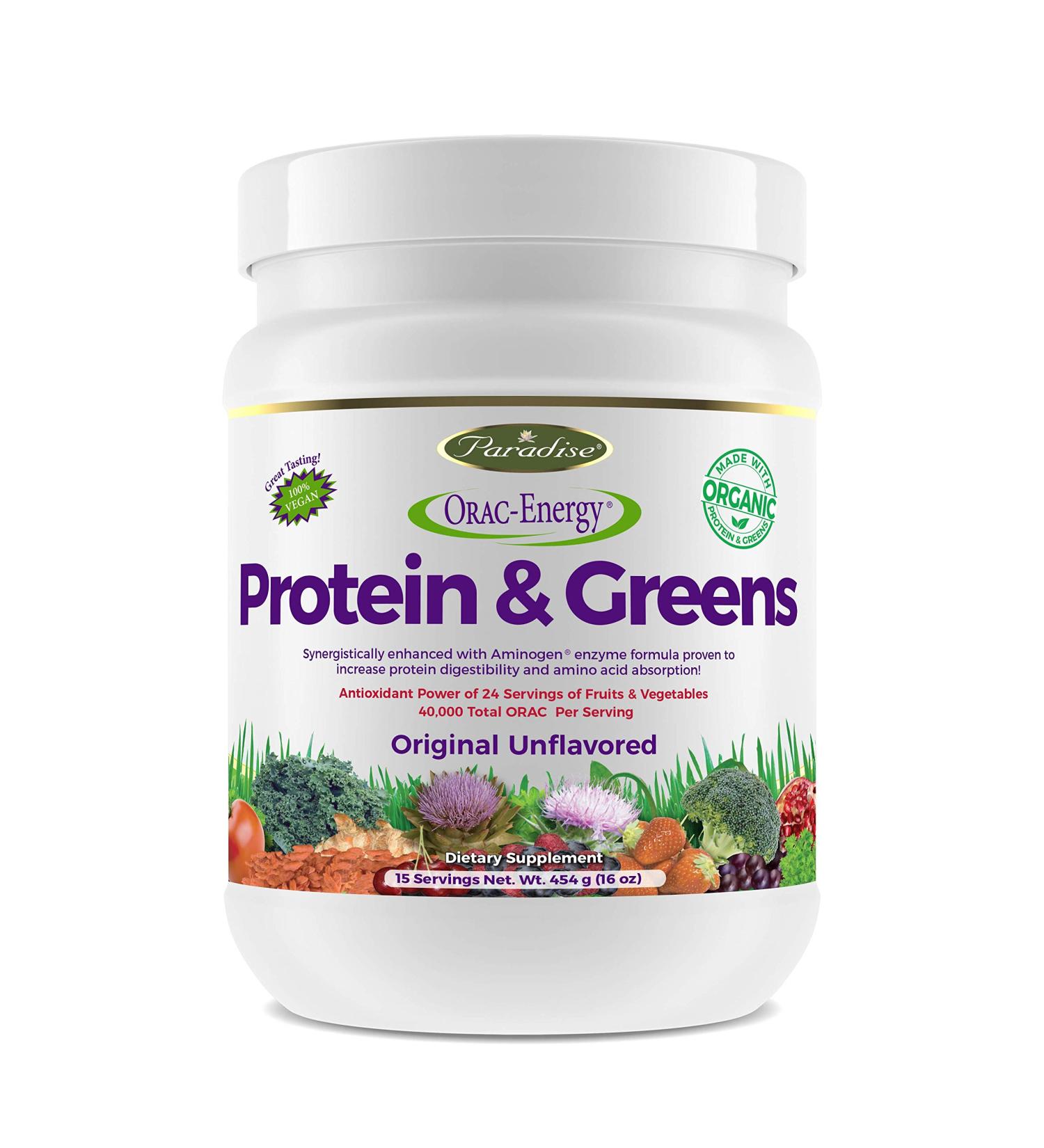 Paradise Herbs Orac Energy, Protein & Greens, 14 Ounces