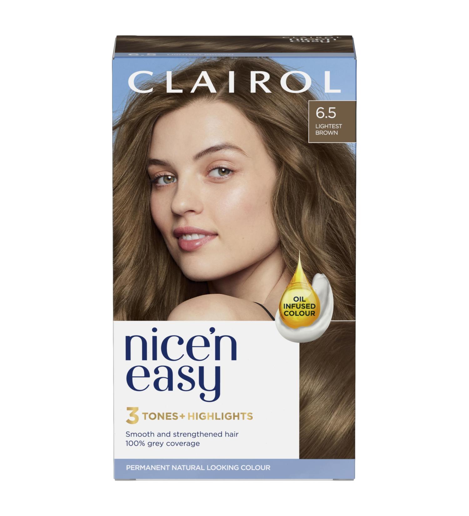  Clairol Clairol Nice'n Easy Cr me Oil Infused Permanent Hair Color 6.5 Light Brown - Buy Online on GoSupps.com