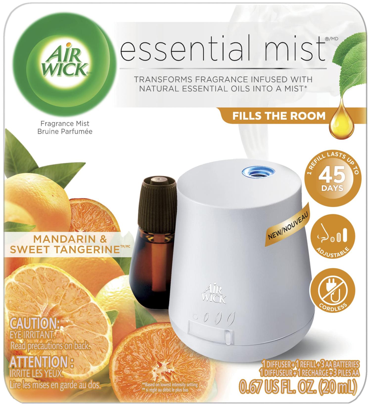 Air Wick Essential Mist Diffuser + 1 Refill, Mandarin & Sweet Tangerine Air Freshener - Buy Online on GoSupps.com
