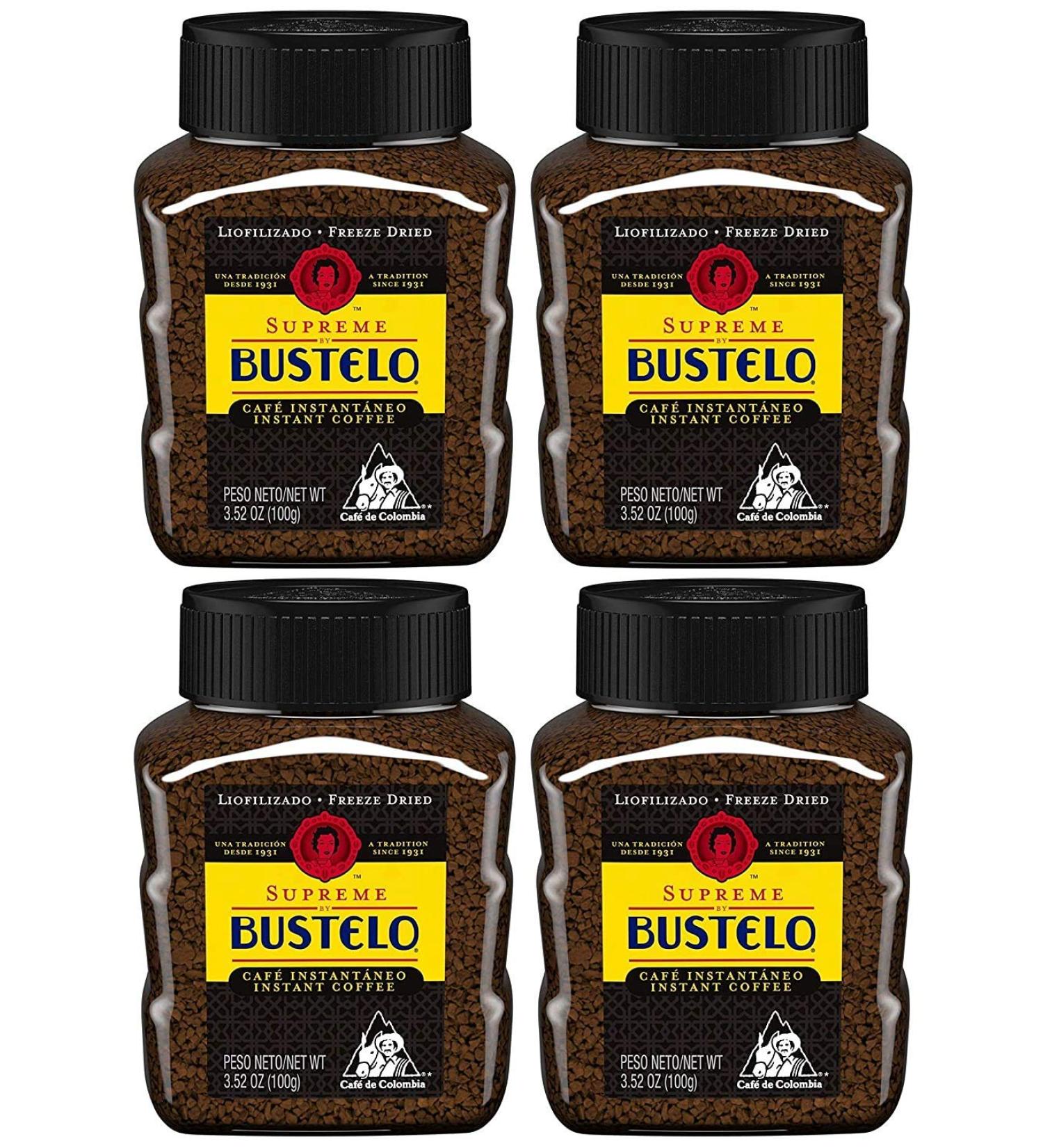 Buy Cafe Bustelo Supreme Instant Coffee 3.52 oz | Bold Flavor & Convenience - Buy Online on GoSupps.com