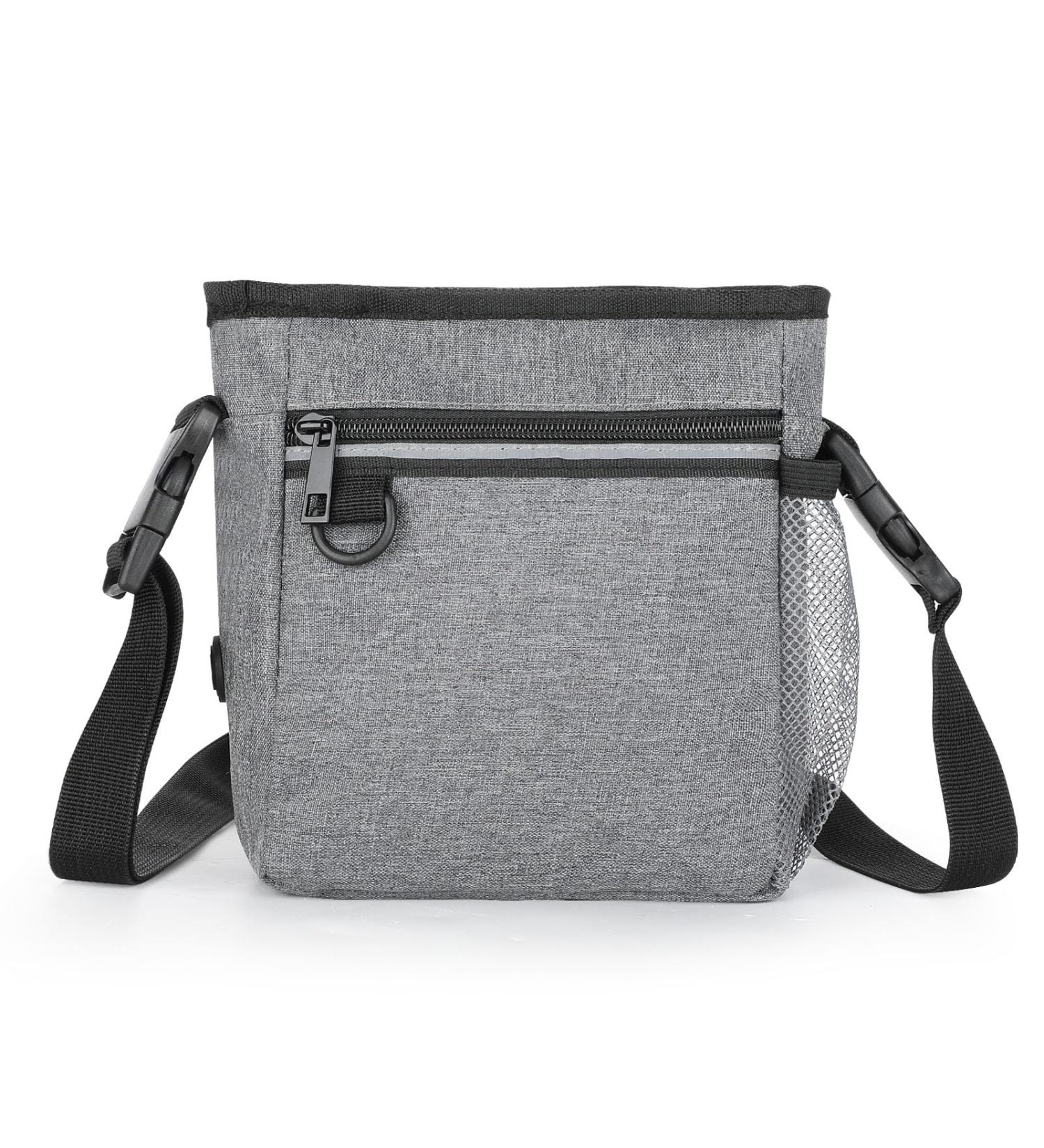 IDOGCHEW Dog Treat Pouch with Built-In Poop Bag Dispenser - Large Training Bag with Adjustable Belt - Multi Pocket Design for Treats and Toys - Buy Online on GoSupps.com