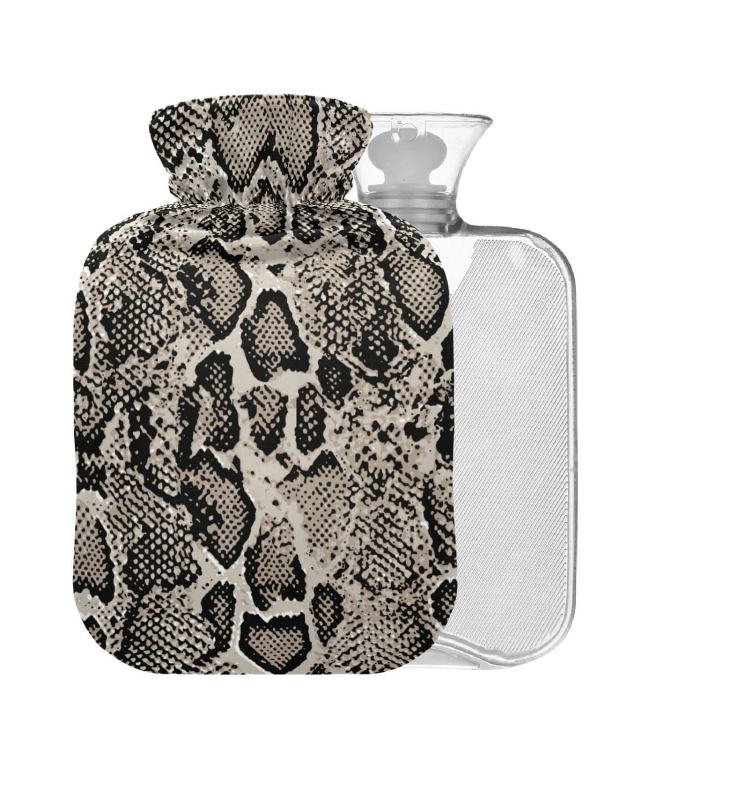 Buy Snake Skin Hot Water Bottle 2L - BPA-Free Large Pain Relief Bag with Cover for Cramps | Fast International Shipping - Buy Online on GoSupps.com