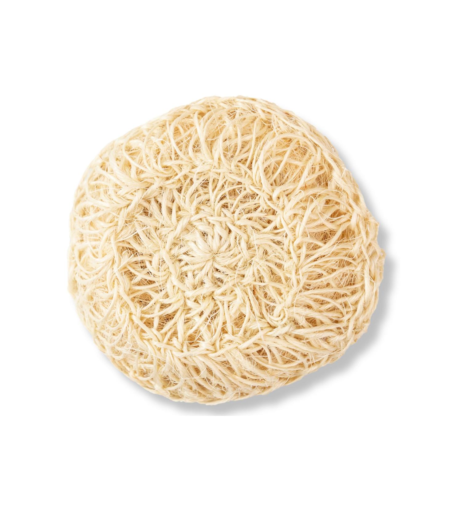 Eco Bath London Natural Sisal Hemp Bath Scrubber - Premium Hard Sisal Exfoliating Body Sponge for Shower and Bath Natural Fibers for Smooth Radiant Skin - Buy Online on GoSupps.com