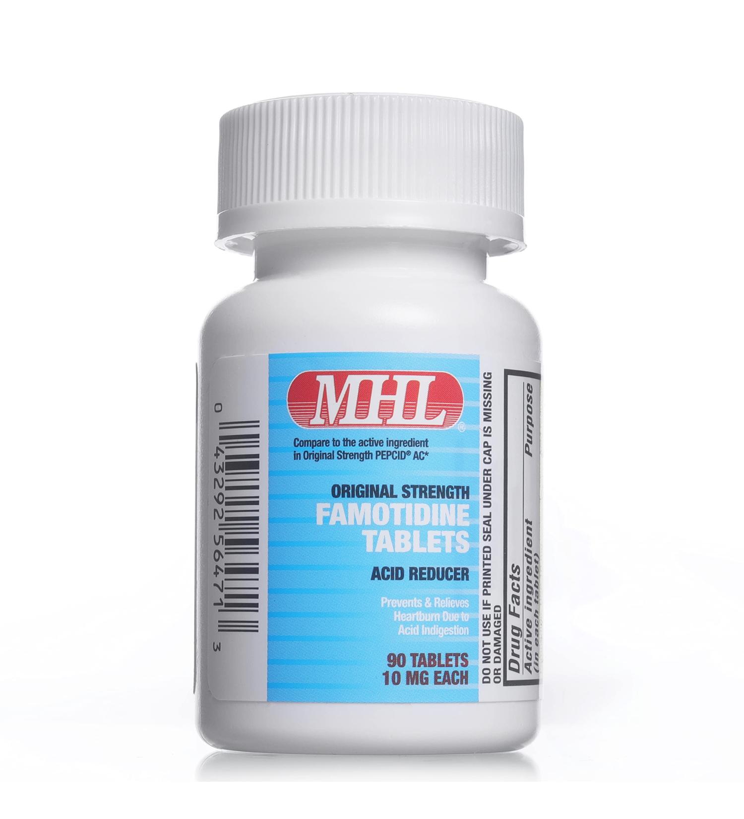 Famotidine 10mg Tablets - 90 Count | Powerful Acid Reducer - Buy Online on GoSupps.com
