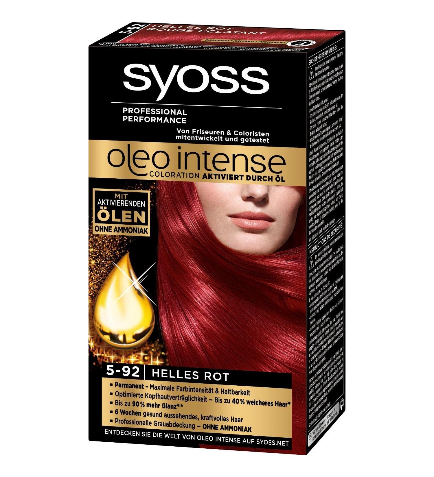 Syoss Syoss Oleo Intense Permanent Oil - Intense Colour (5-92 Bright Red) by Syoss
