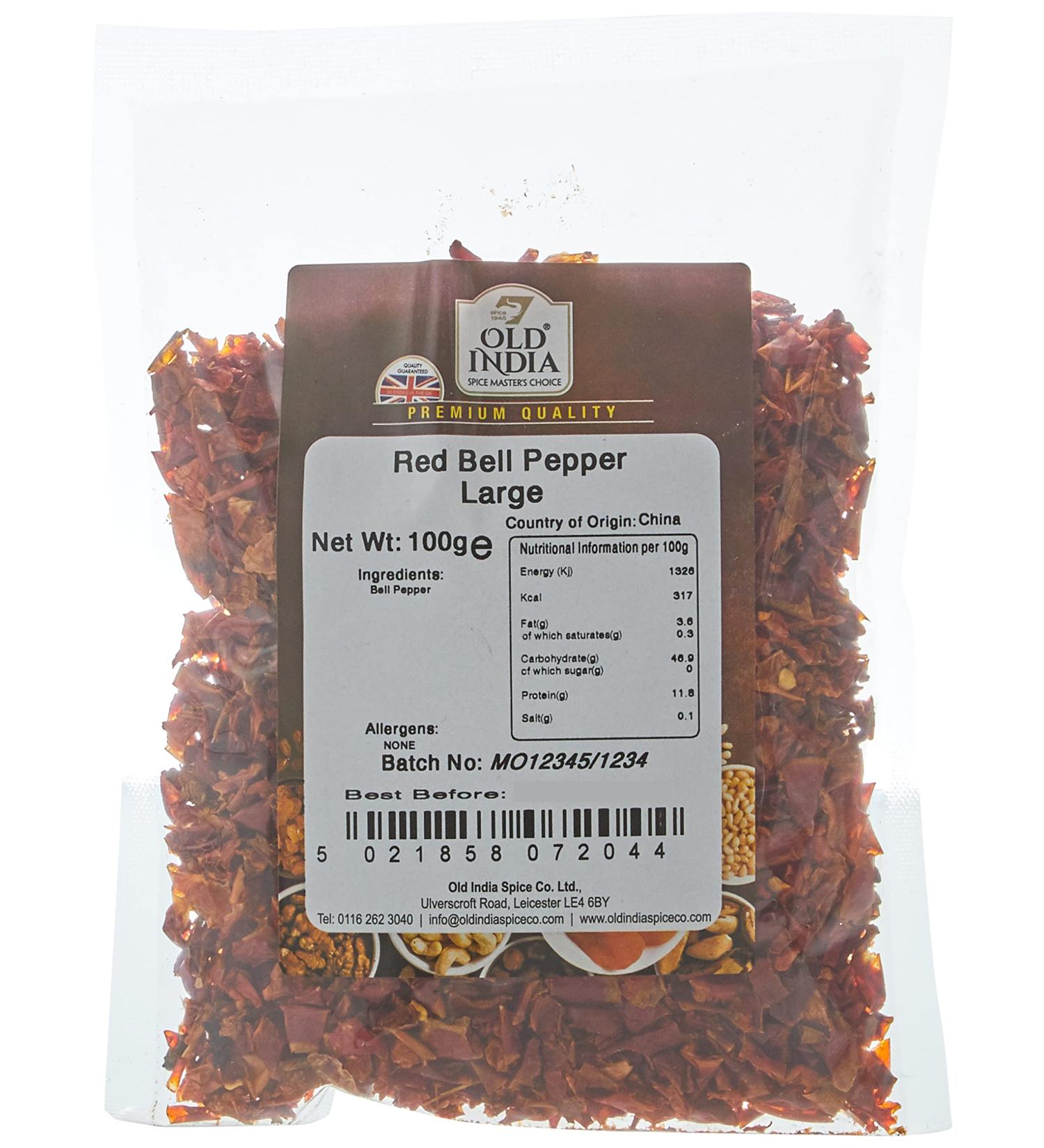 Old India Red Bell Pepper Large 100g - Premium Quality (Pack of 1) - Buy Online on GoSupps.com