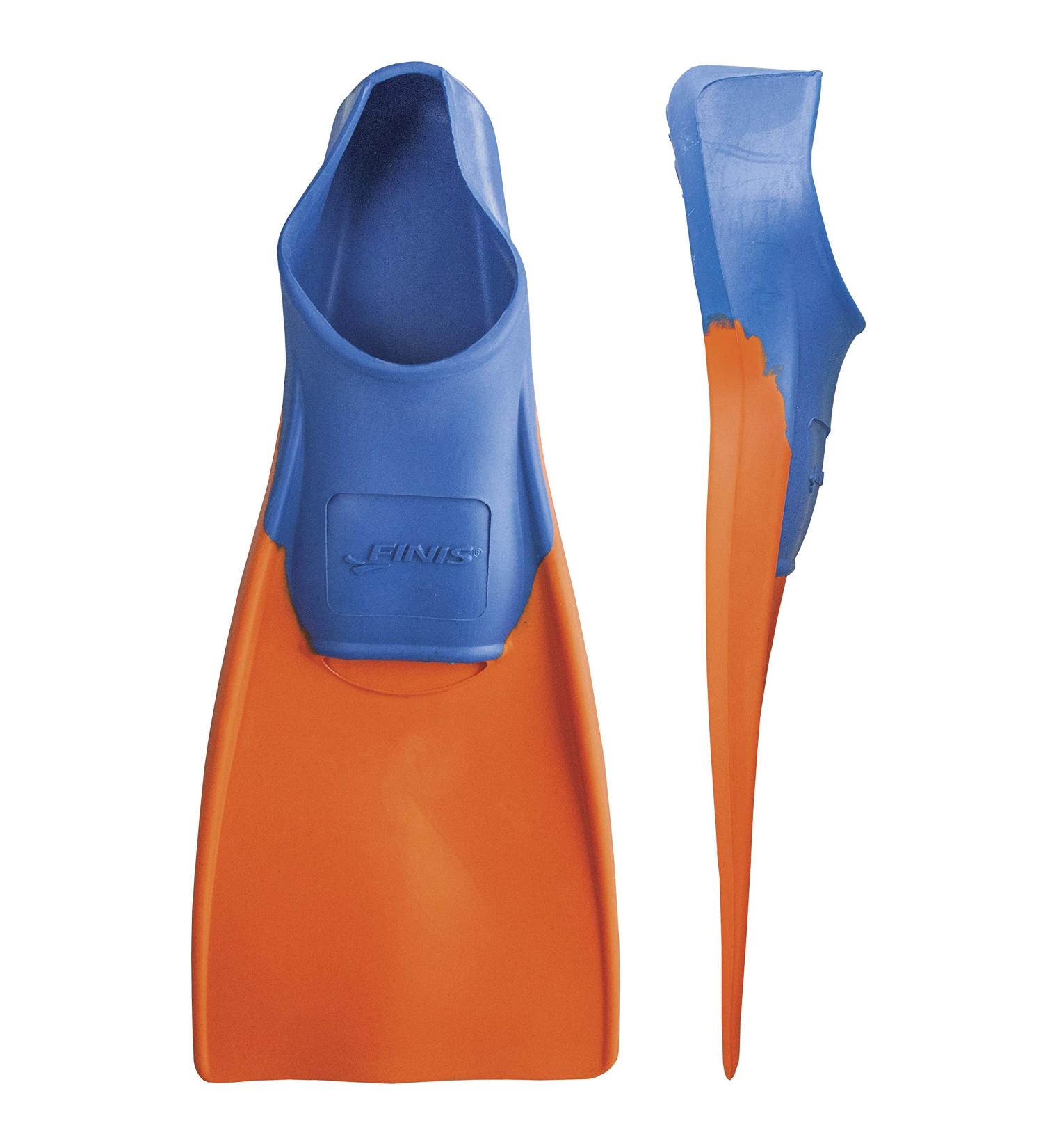 FINIS Long Floating Fins - XXS (Jr. 11-1) Blue/Orange - Swimming & Snorkeling - Buy Online on GoSupps.com