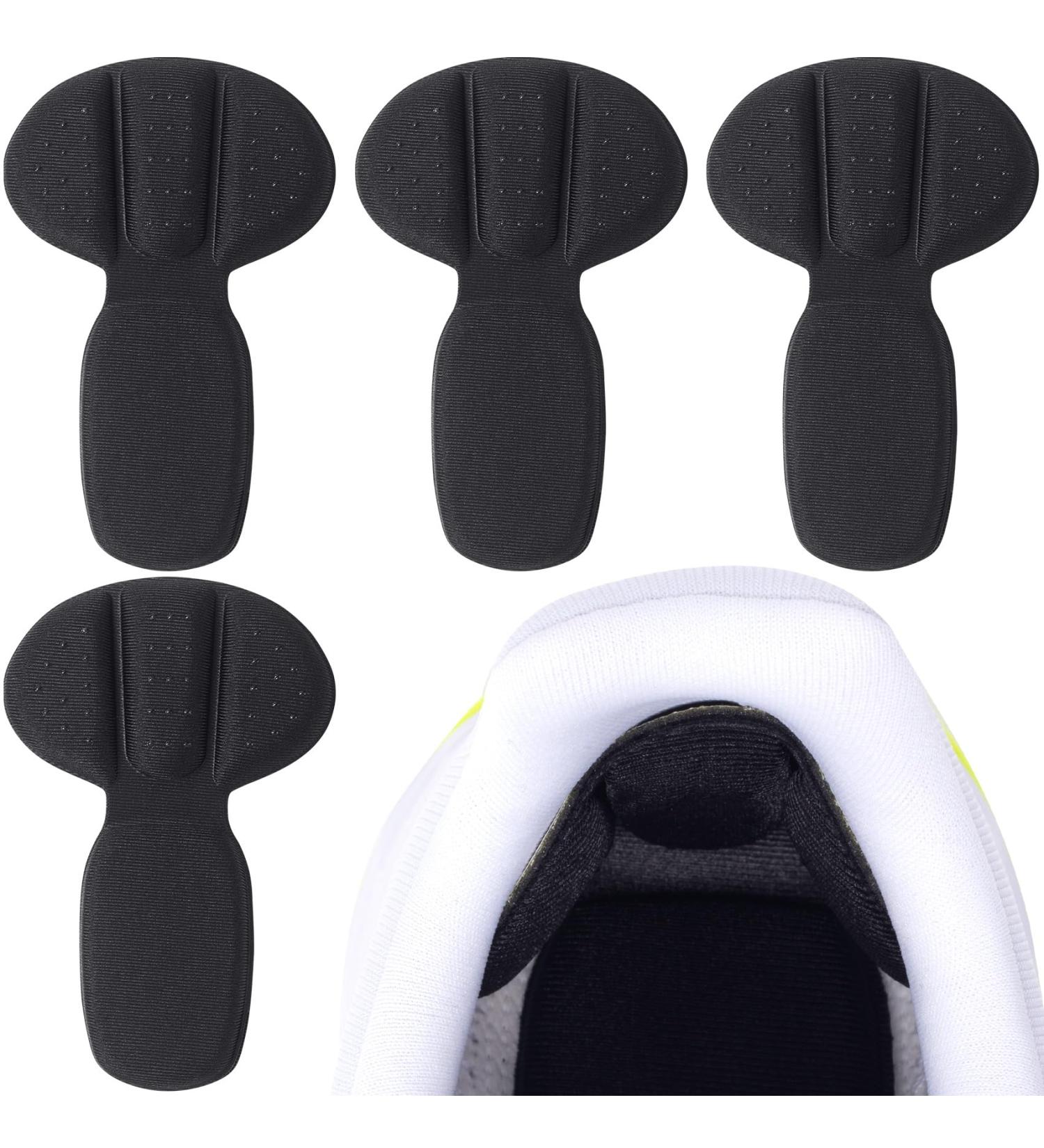 Joez 2 Pairs 2-in-1 Back of Heel Cushion Pad Inserts - Self-Adhesive Breathable Heel Guards for Loose Shoes - Non-Slip Shoe Heel Protectors for Men & Women (Black) - International Shipping Available - Buy Online on GoSupps.com