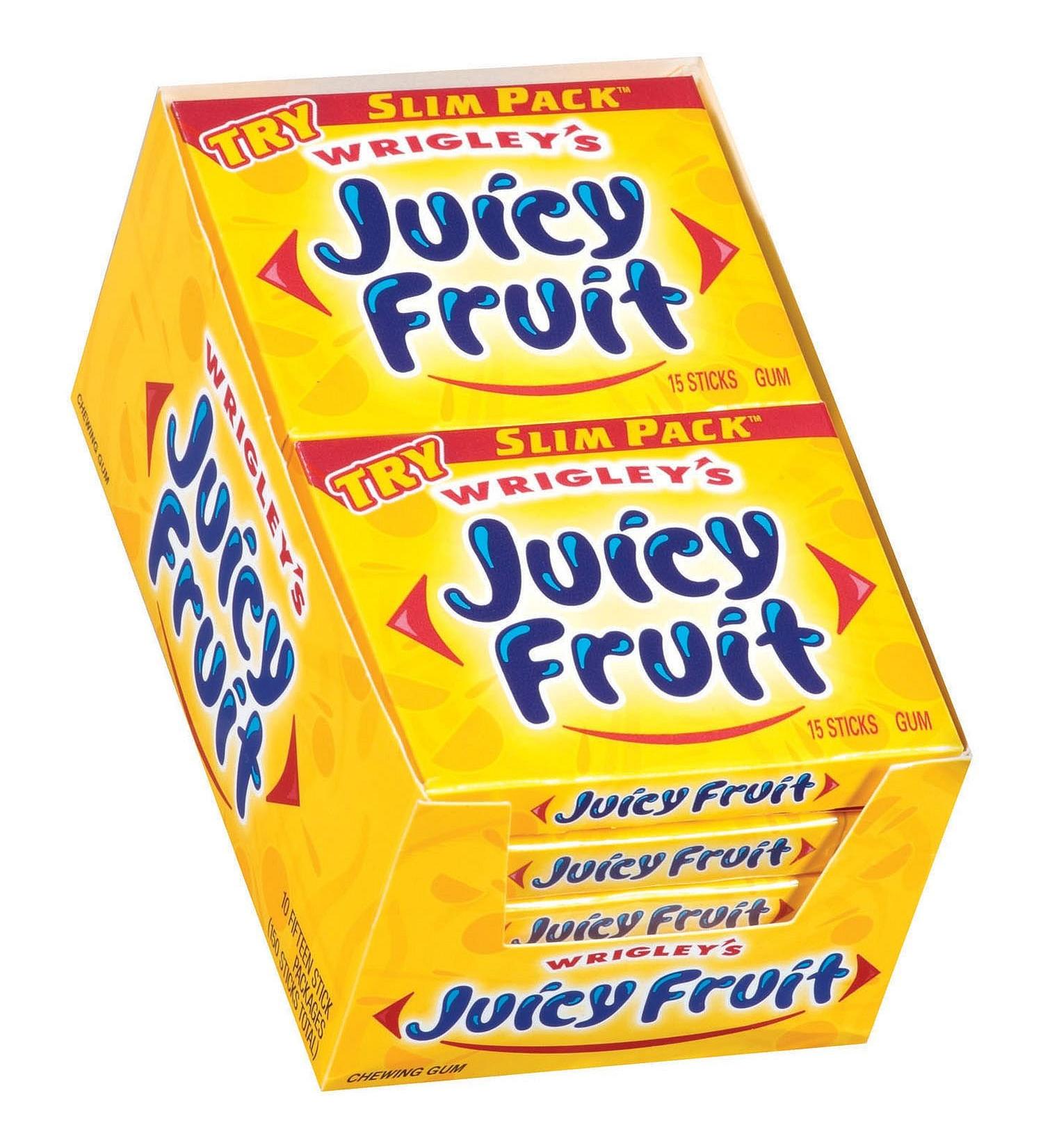 Wrigley's Juicy Fruit Gum 10Pk 15 Ea