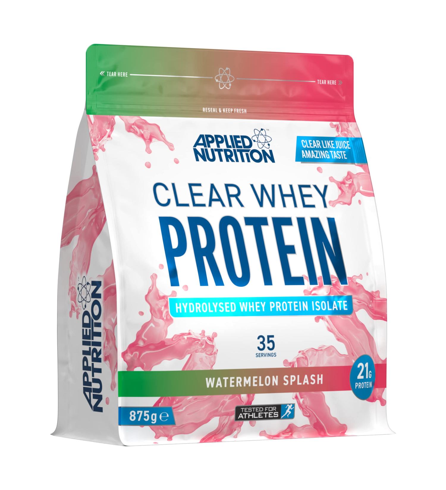 Applied Nutrition Clear Whey Isolate Watermelon - 875g High Protein Powder (35 Servings) - Buy Online on GoSupps.com