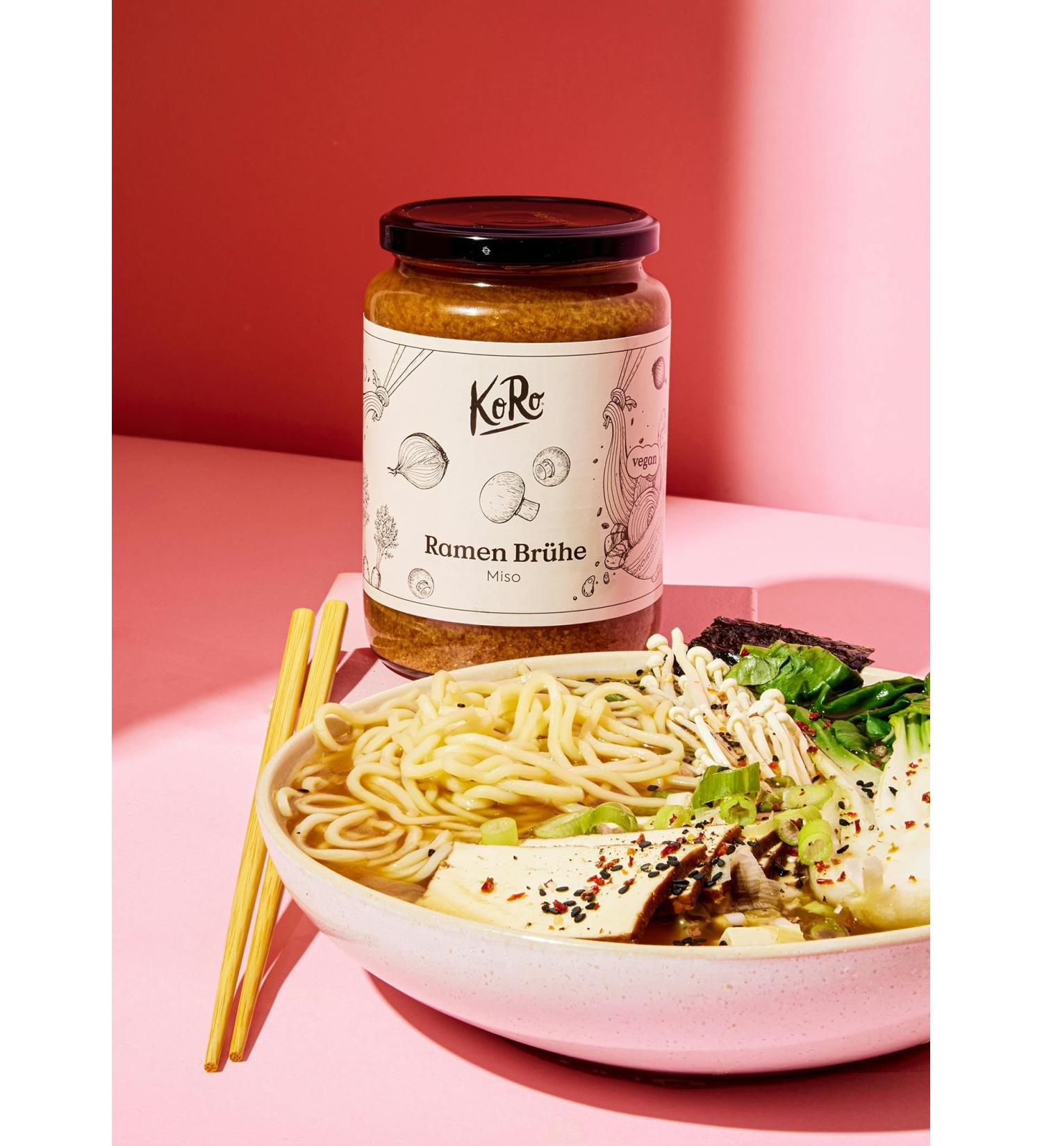 KoRo - Vegan Miso Ramen Broth 720ml - Ideal base for ramen - Contains vegetable broth miso paste and - Buy Online on GoSupps.com