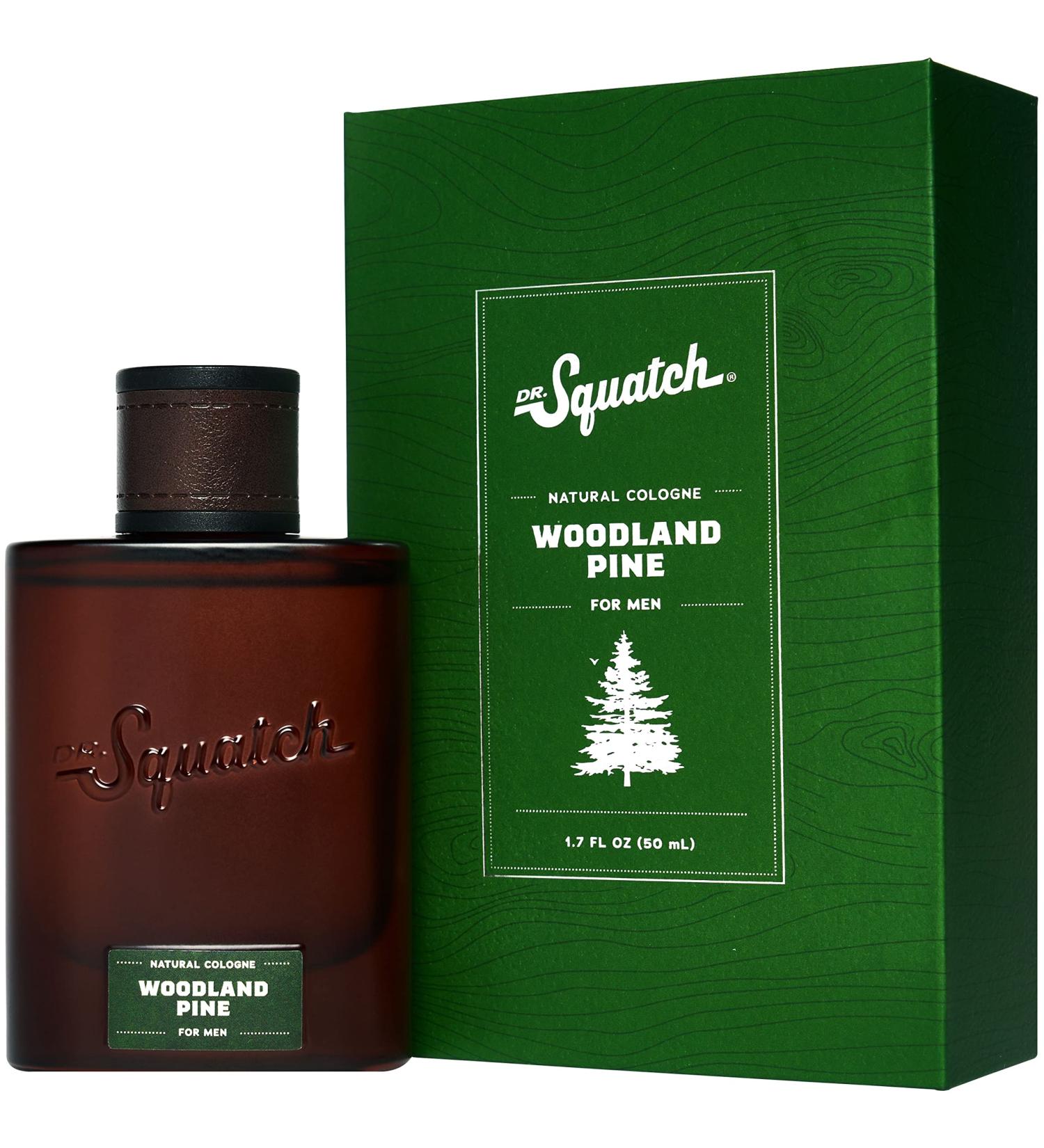 Dr. Squatch Men's Cologne Woodland Pine - Natural Cologne made with sustainably-sourced ingredients - Manly fragrance of pine  cypress  and vetiver - Inspired by Pine Tar Bar Soap - Buy Online on GoSupps.com