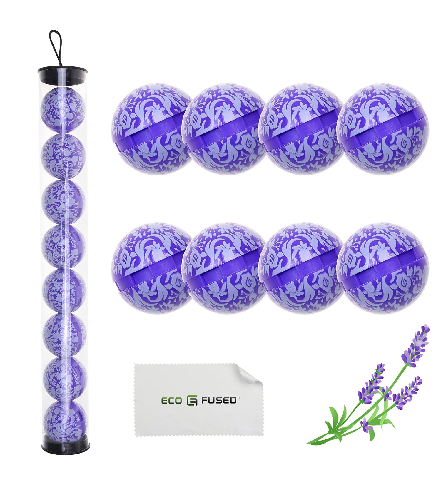 ECO-FUSED Deodorizing Balls for Sneakers Lockers Gym Bags - 8 Pack - Neutralizes Sweat Odor - Also Great for Homes Offices and Cars - Easy Twist Lock/Open Mechanism - Lavender Lavender (8 Pack) - Buy Online on GoSupps.com