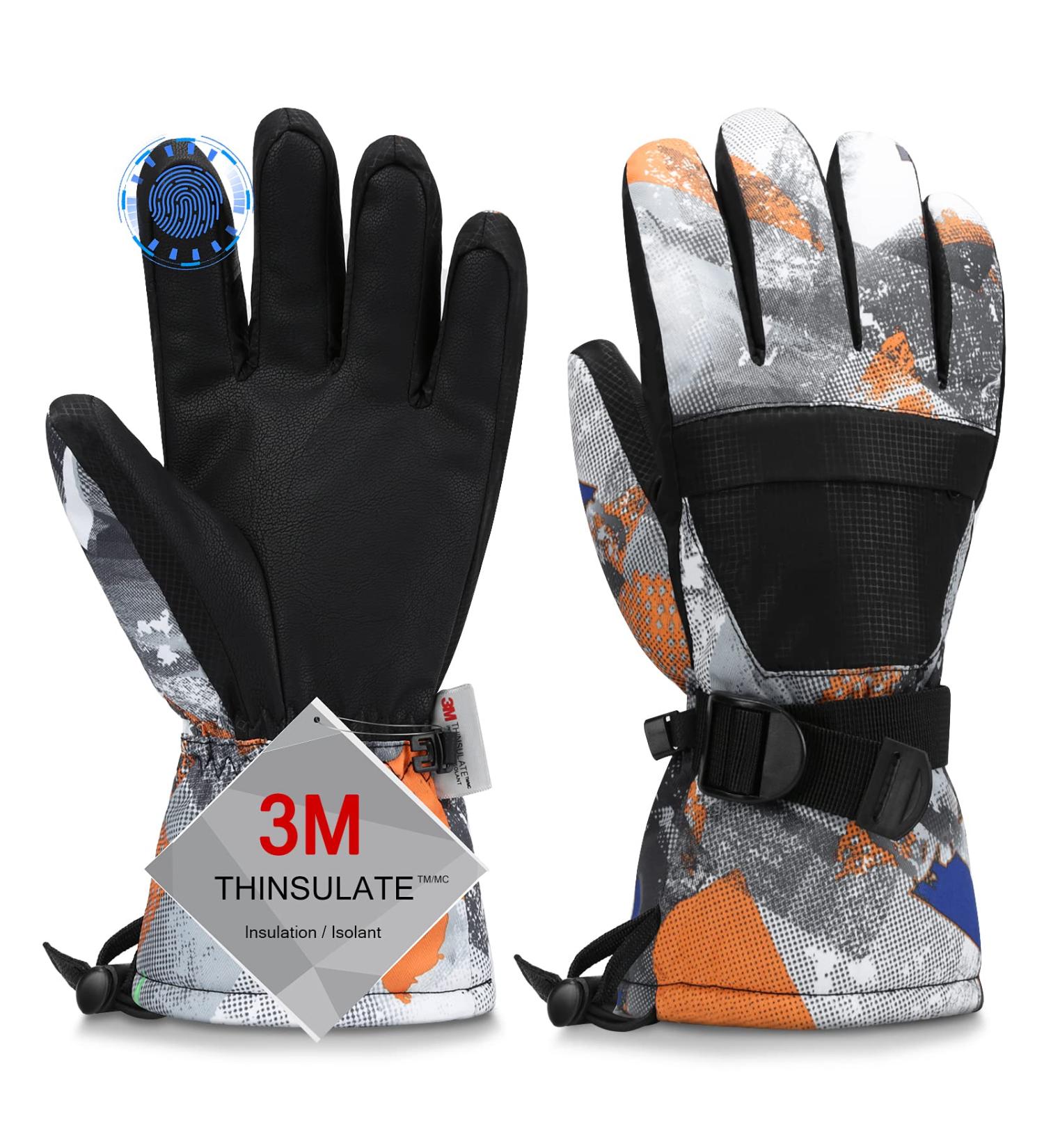 ODTMGER Ski Gloves - Warmest Waterproof & Breathable Cold Weather Gear for Men Women & Kids | Perfect for Family Outdoor Adventures - Buy Online on GoSupps.com