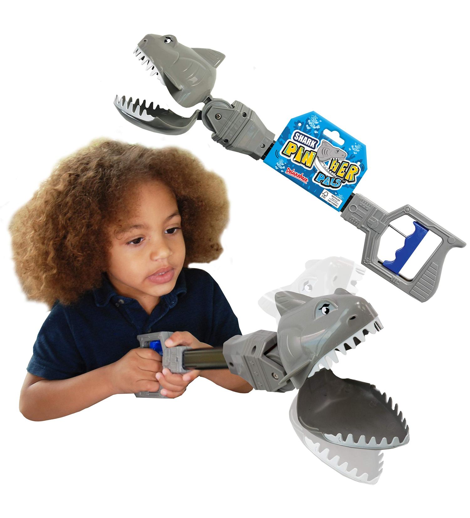 Pincher Pals - Extra Large Gripping Tongs Toys | Fun Shark Ocean Gift for Kids - DeluxBase - Buy Online on GoSupps.com