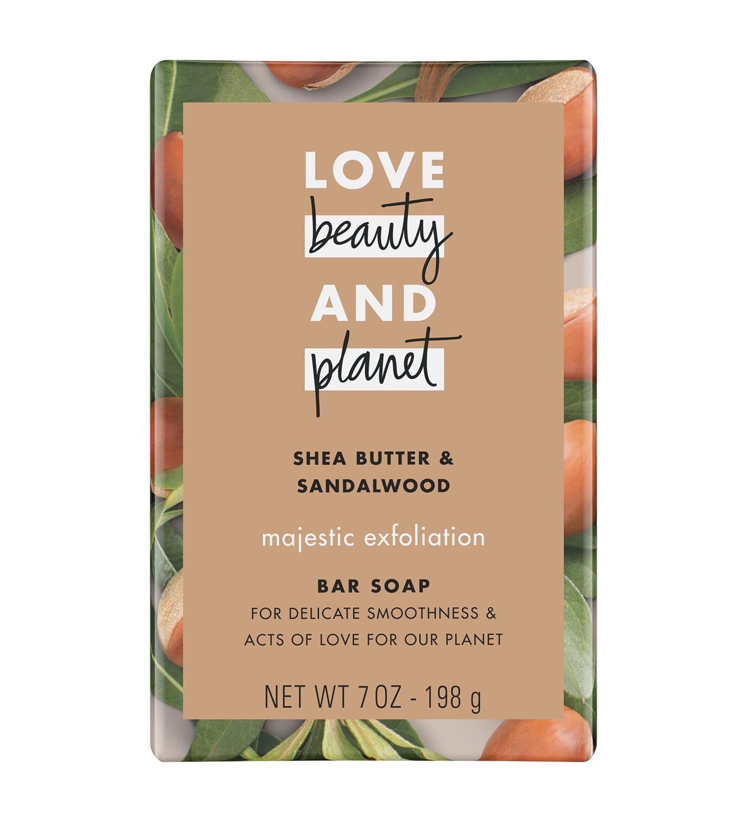 Love Beauty And Planet Shea Butter & Sandalwood Exfoliation Bar Soap 7 oz - Pack of 3 - Buy Online on GoSupps.com