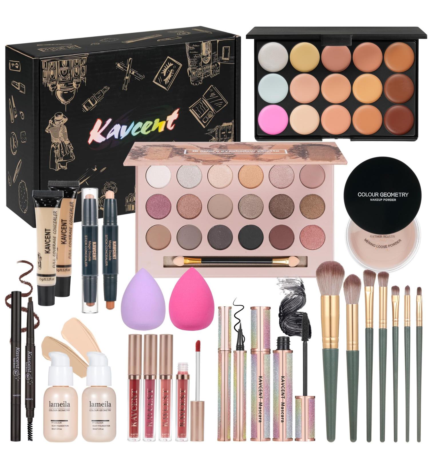 Premium Makeup Kit for Women & Teens | Full Color Makeup Set with Eyeshadow Foundation & Lipgloss - Perfect Gift for All Occasions - Buy Online on GoSupps.com