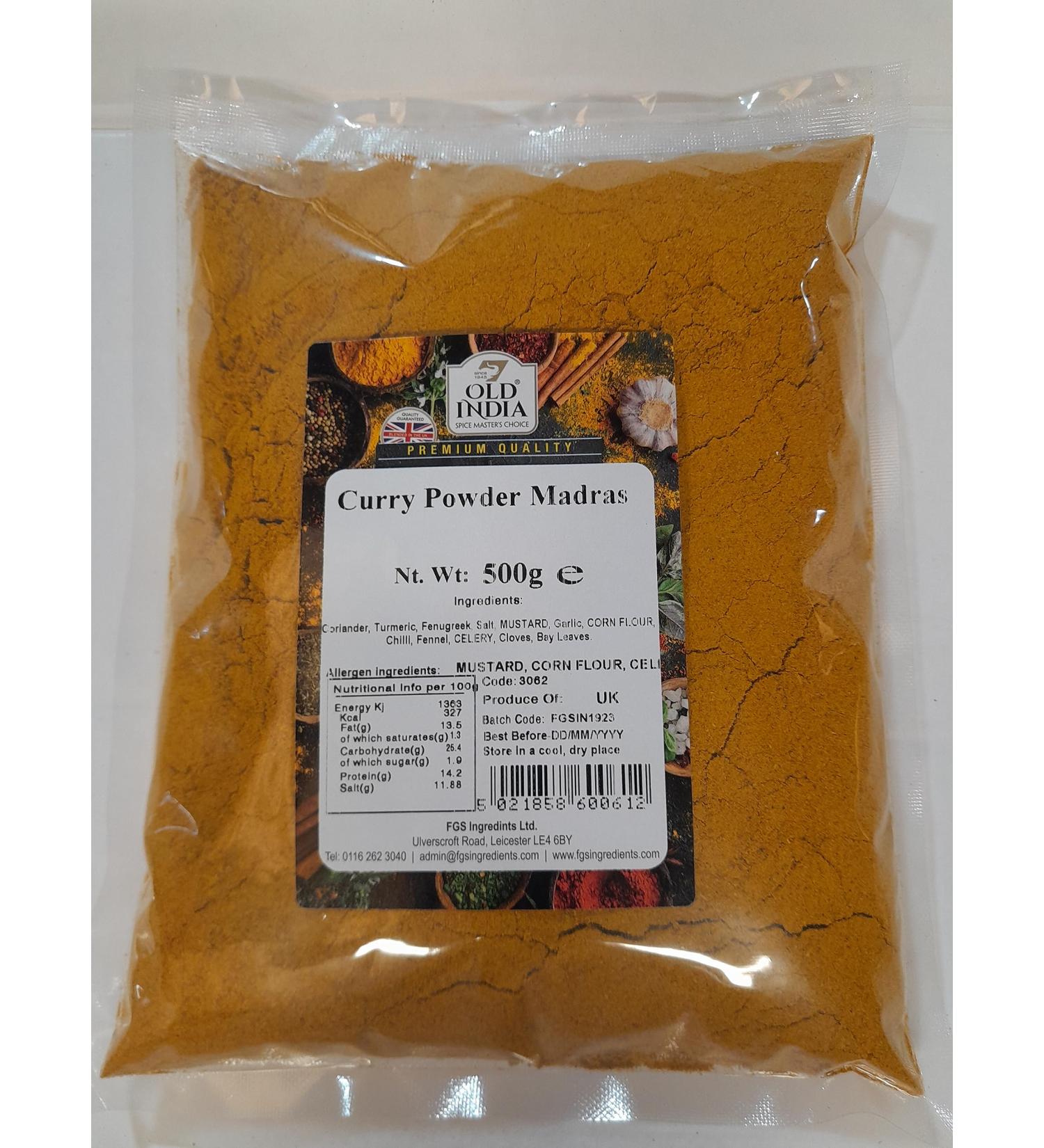 Old India Curry Powder Madras 500g
