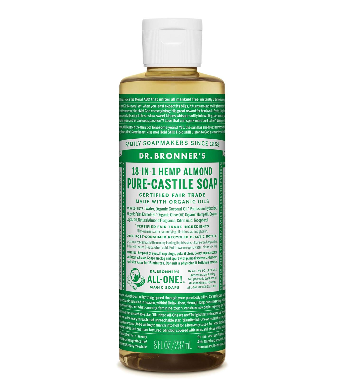 Dr Bronner - Almond Castile Liquid Soap 236ml