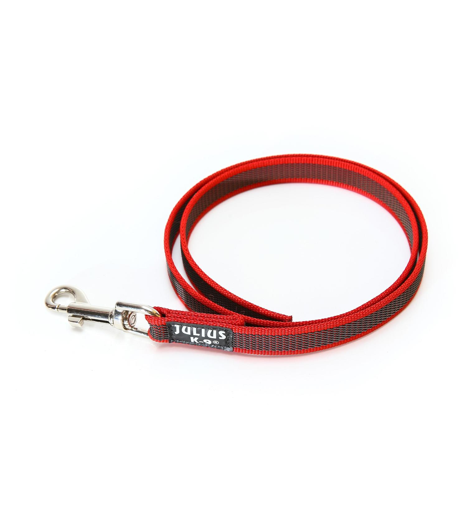 Buy IDC Color & Gray Rubberized Leash 20mm x 1m - Red-Grey | Durable International Shipping - Buy Online on GoSupps.com