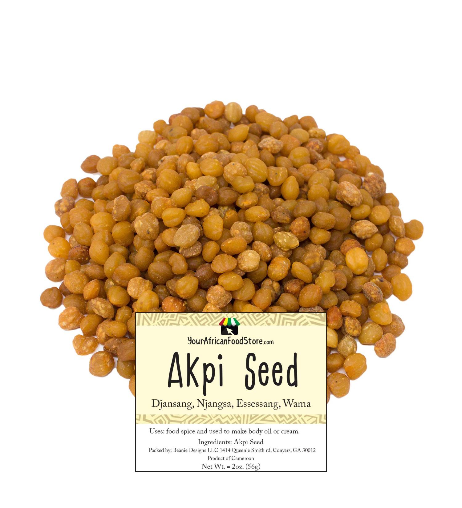 Premium Akpi Seed Djansang Njangsa Essessang Wama African Spice - Ideal for Food and Body Care - Buy Online on GoSupps.com