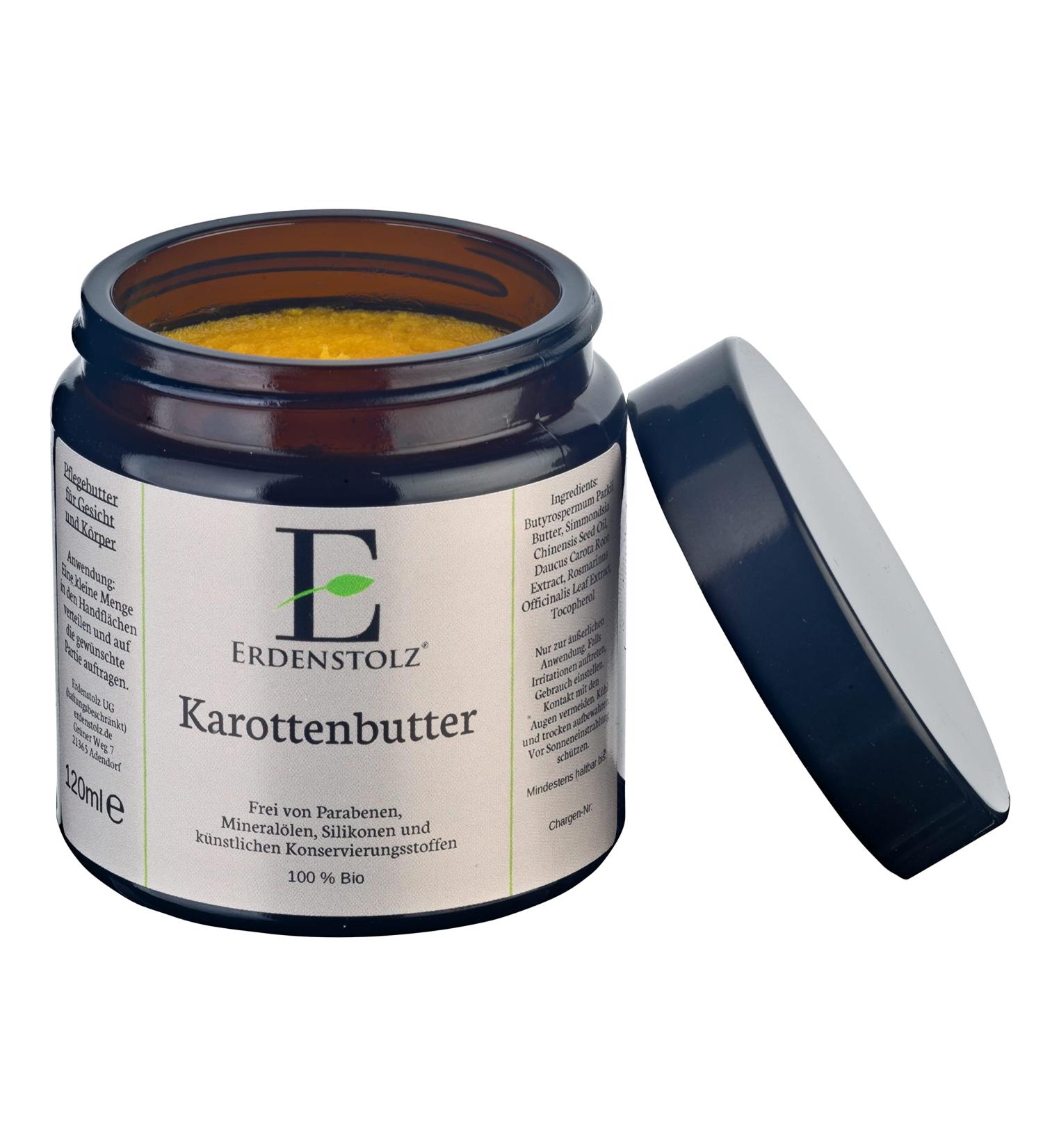 Carrot butter - 120ml - body butter - vegan - organic - shea butter - carrot oil