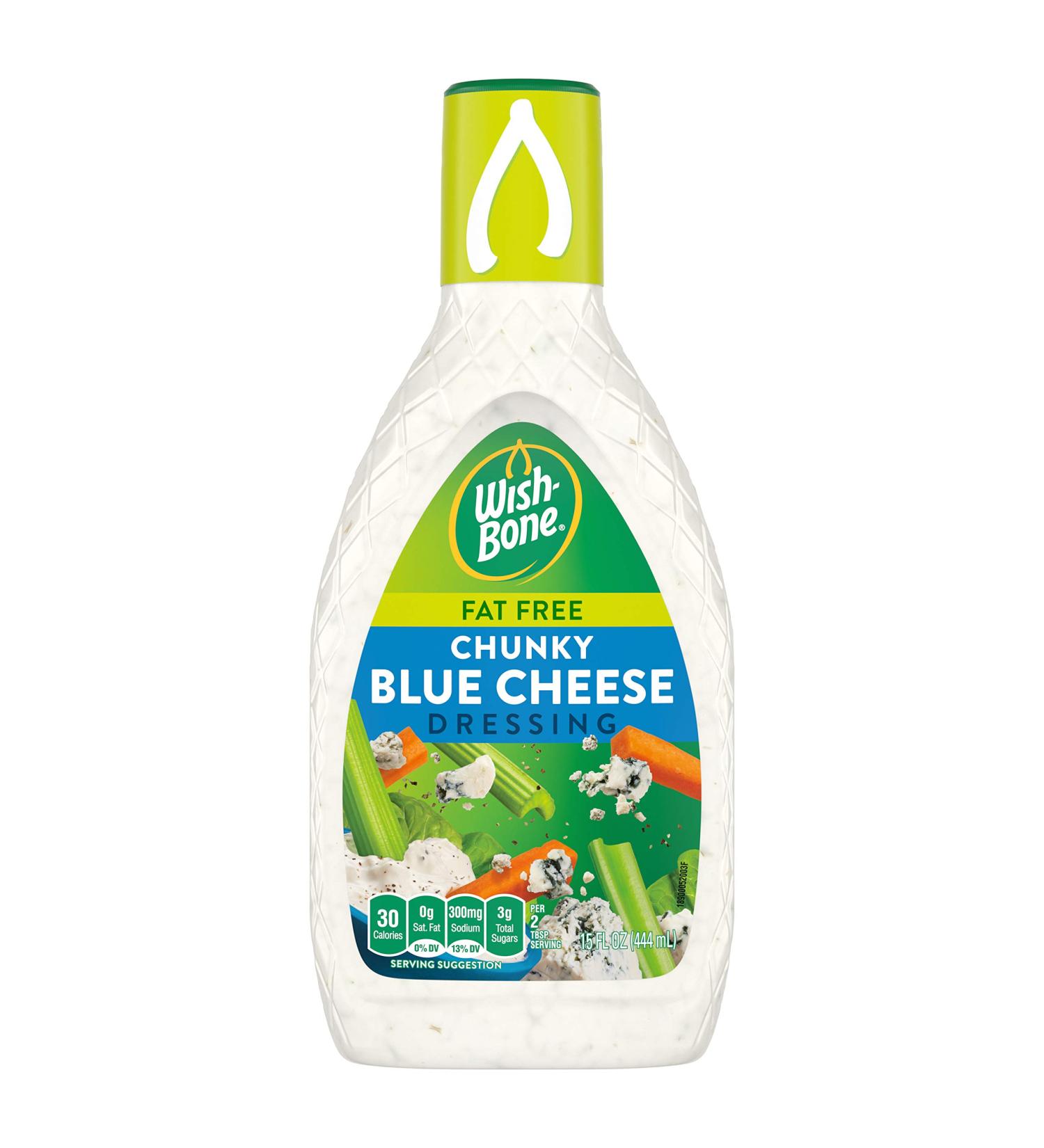 Wish-Bone Fat Free Chunky Blue Cheese Dressing 15 FL oz - 15 Oz - Buy Online on GoSupps.com