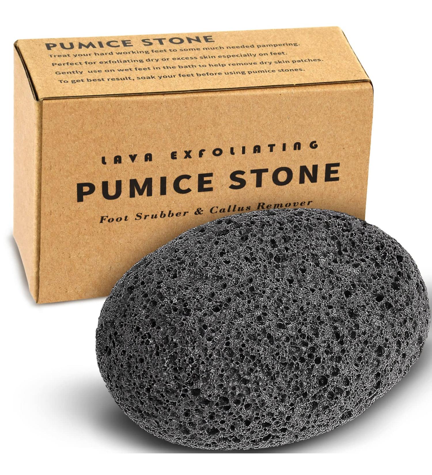 Maryton Natural Pumice Stone for Feet - Exfoliating Scrubber for Dead Skin, Corns, and Calluses - Pedicure Tool for Soft, Smooth Feet and Hands - Buy Online on GoSupps.com