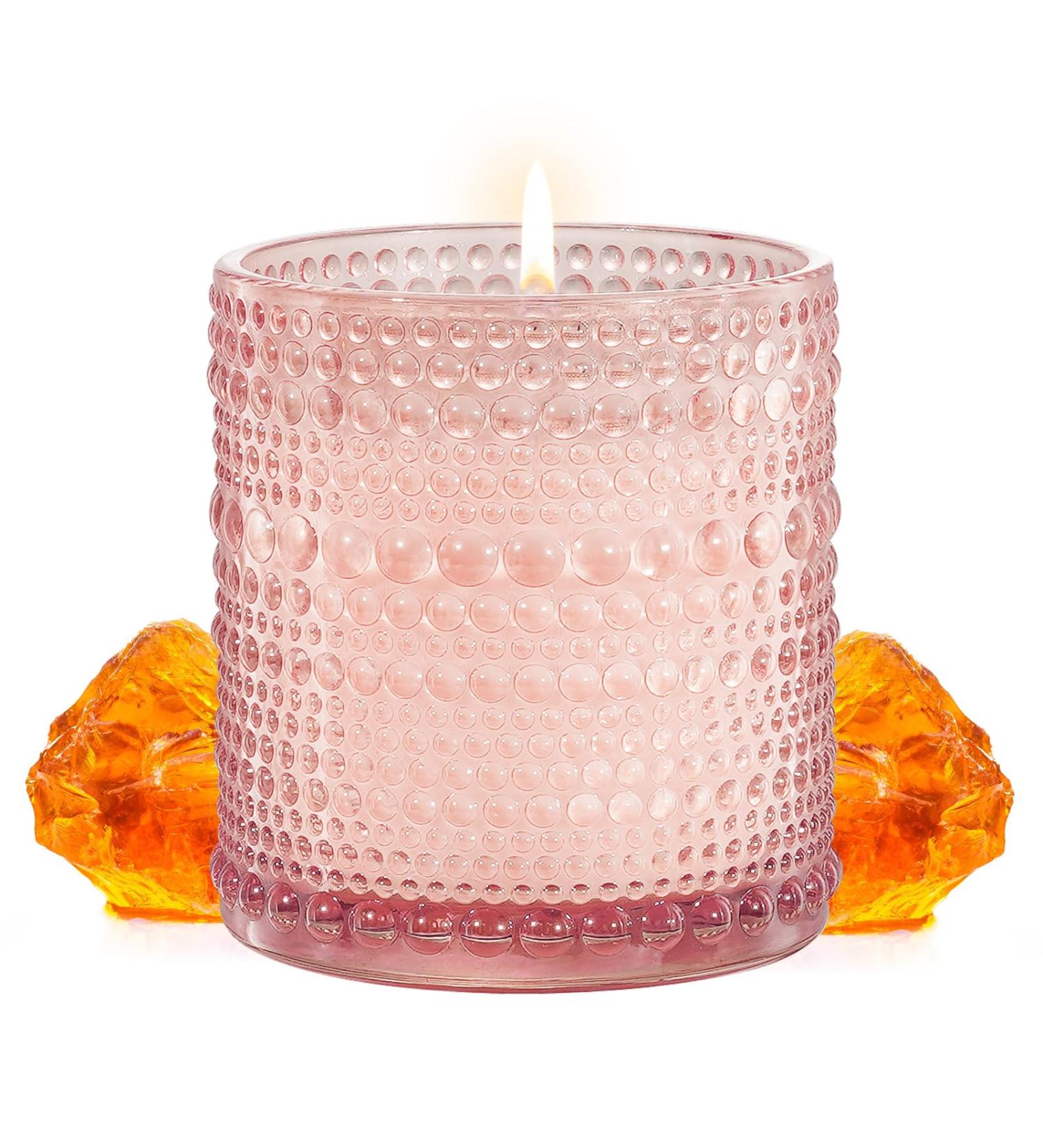 Auelife Moroccan Amber Scented Candle - Natural Soy Candle Gift for Women | 7 oz | Luxurious Home Fragrance - Buy Online on GoSupps.com
