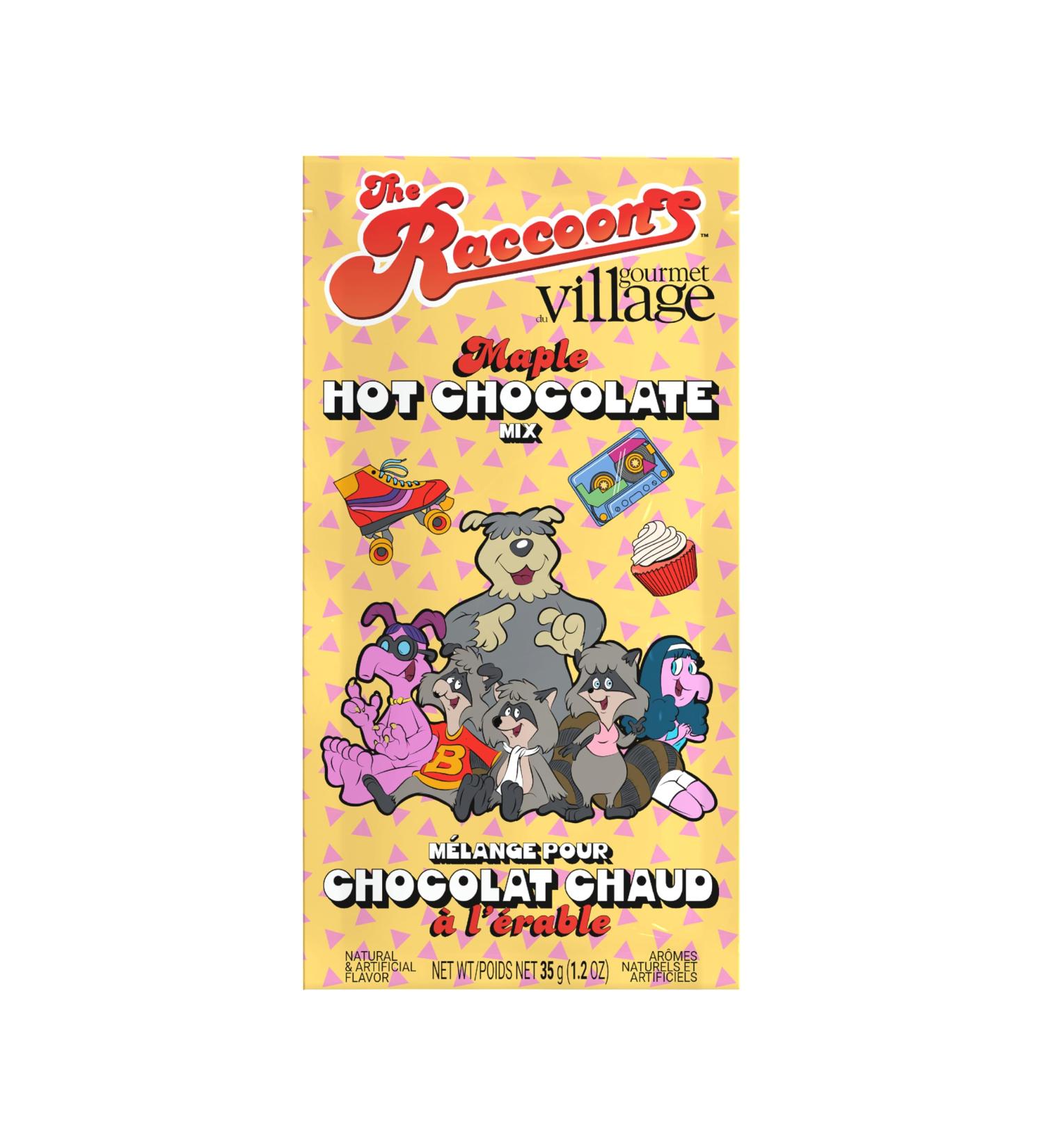 Gourmet du Village The Raccoons Gang Maple Flavored Hot chocolate mix 35g single serve pouch by Gourmet du Village - Buy Online on GoSupps.com