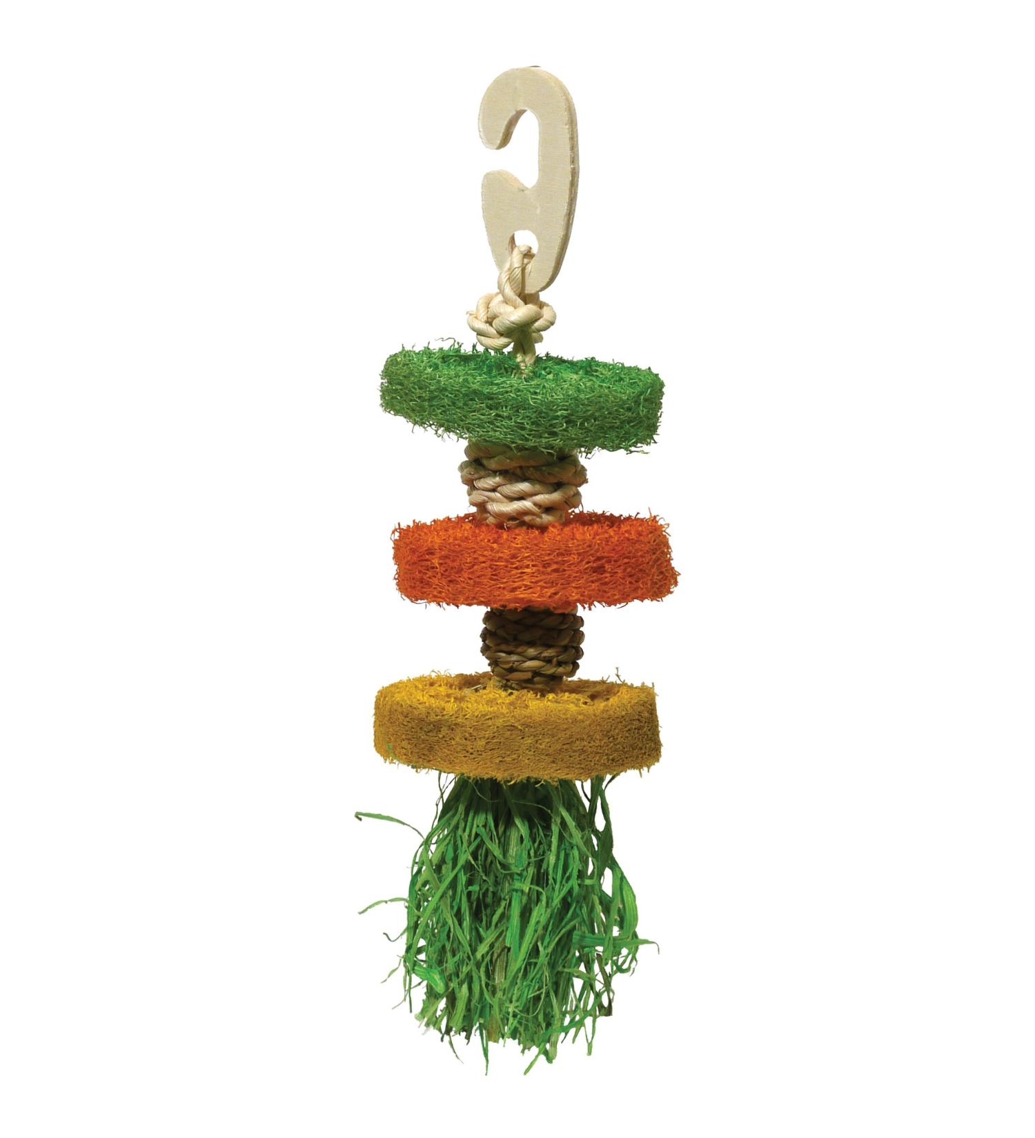 Rosewood Boredom Breaker Loofa Hoola Rabbit Toy & Toy for Small Animals