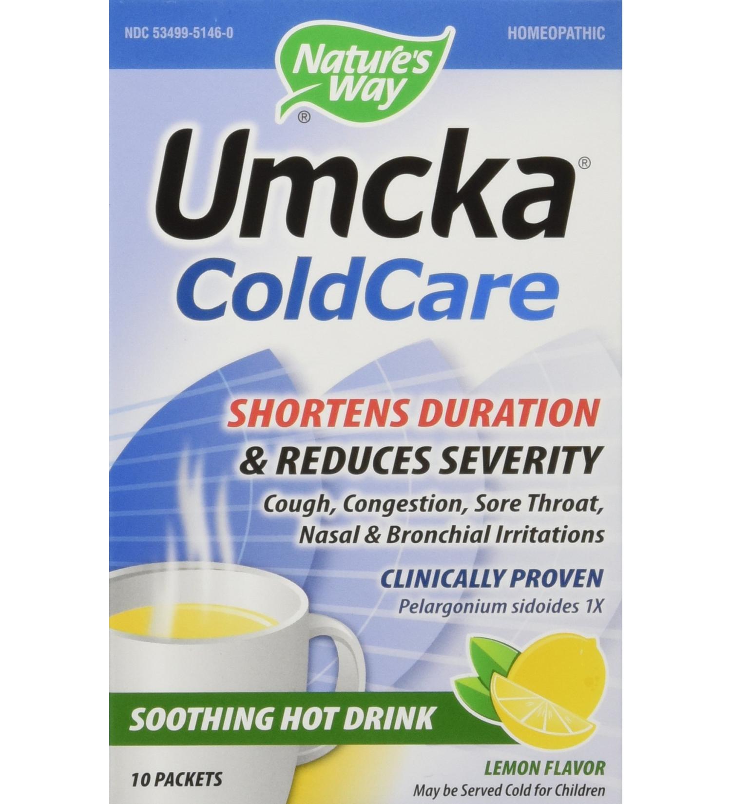 Nature's Way Umcka Lemon Hot Drink - 10 Packets - Buy Online on GoSupps.com
