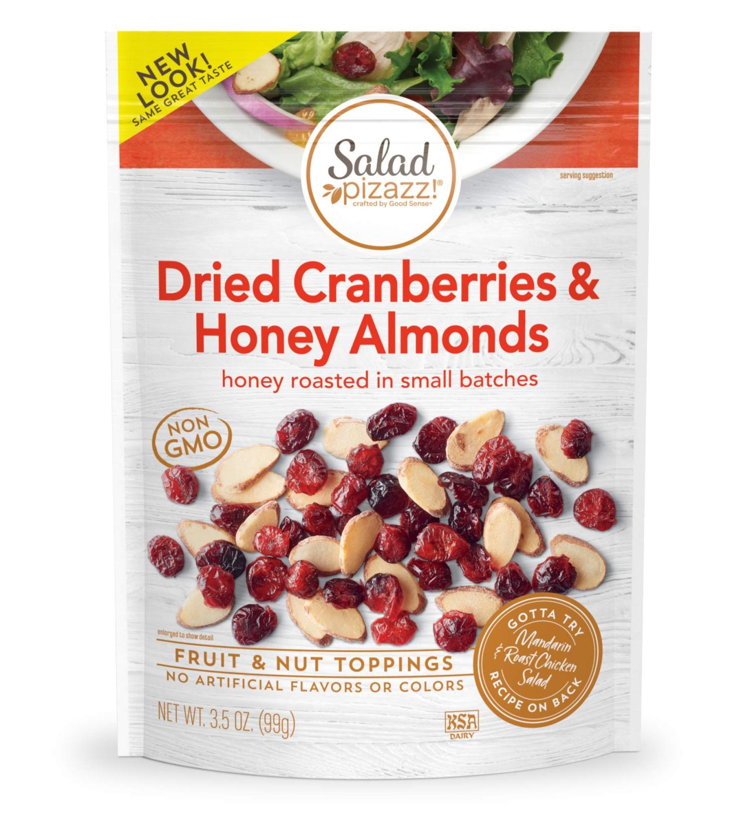 Honey Roasted Almond & Cranberry Salad Pizazz! Topping - 3.5 OZ Resealable Bag - Buy Online on GoSupps.com