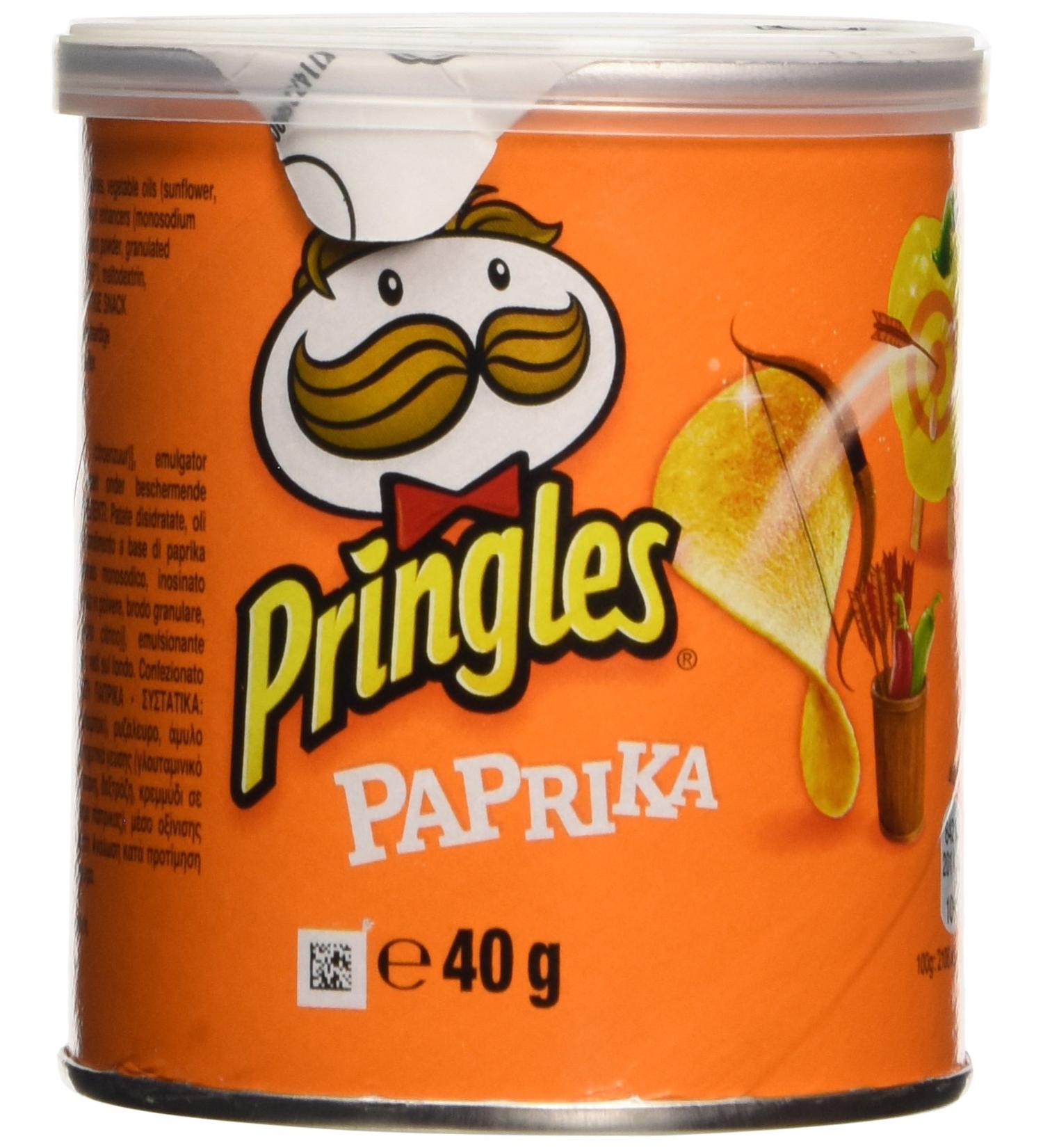 Pringles Paprika Crisps 40g - Delicious Paprika Flavor (Pack of 1) - Buy Online on GoSupps.com