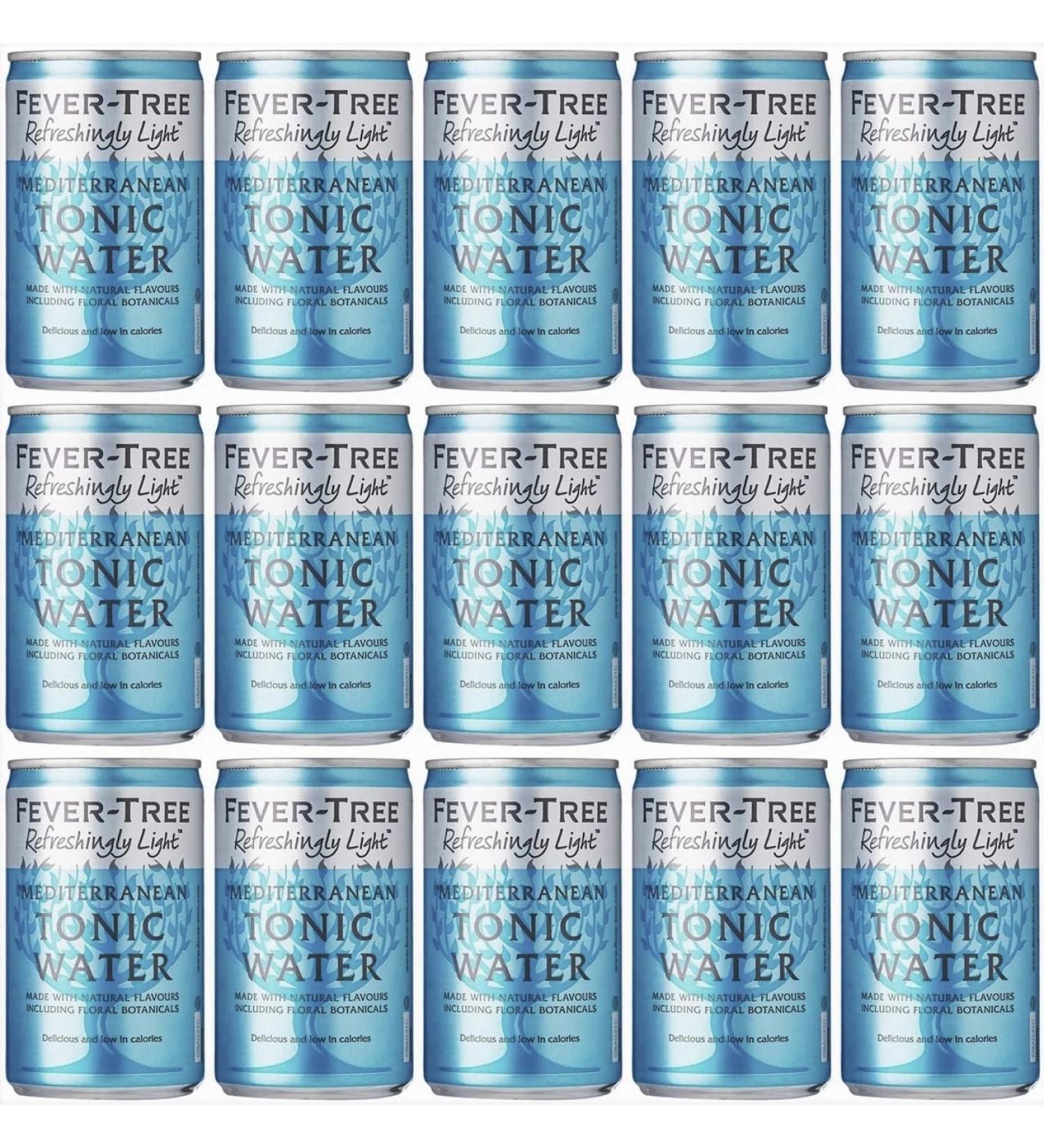 Fever-Tree Refreshing and light Mediterranean tonic water 15 x 150 ml - Buy Online on GoSupps.com
