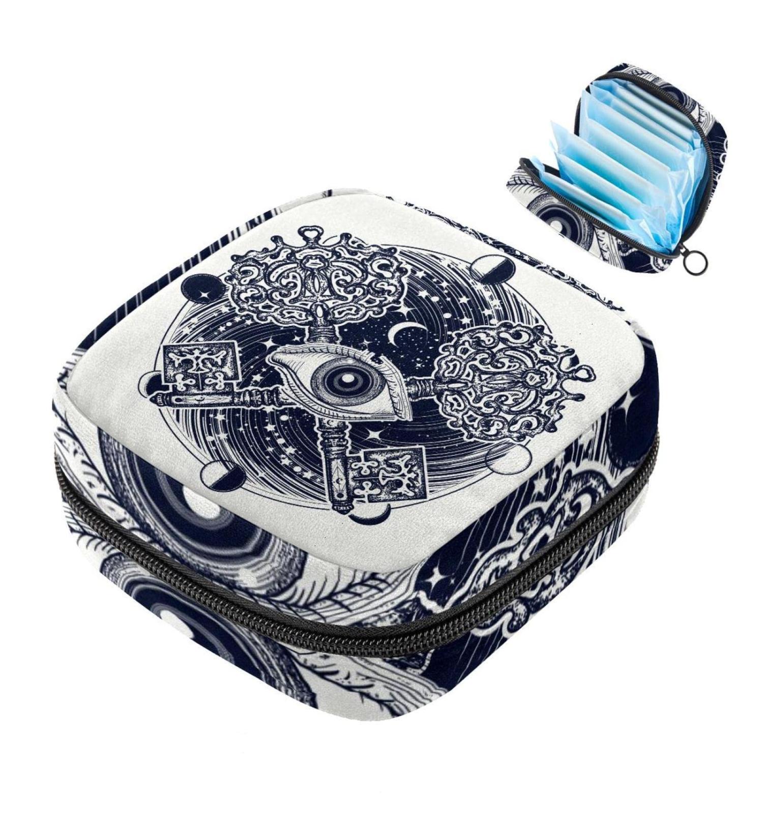 All Seeing Eye Portable Sanitary Napkin Storage Bag | Menstrual Cup & Breastfeeding Pillow Holder for Women & Teens - Buy Online on GoSupps.com