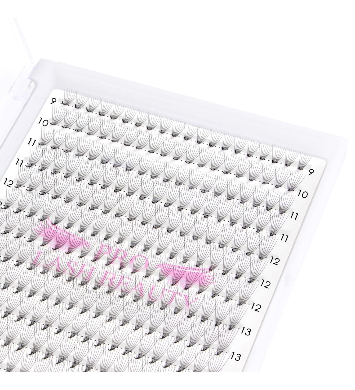 Premade Fans Eyelash Extensions 12D-D-0.07-9-16 Premade Volume Lash Extensions 320 Fans Pointed Base Fans 0.07 Premade Volume Fans C D Curl(12D-D-0.07 9-16mix) 9-16 mix 12D-D-0.07 - Buy Online on GoSupps.com