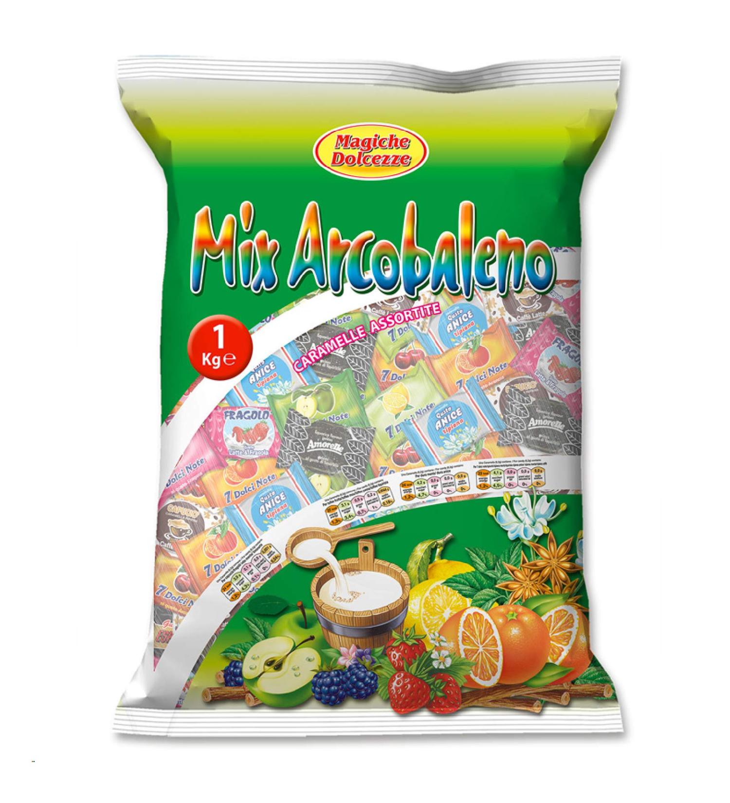 Idea Shopping Center Caribbean Party Mix ArcoBALENO MIX CARAMEL assorted 1 kg bag