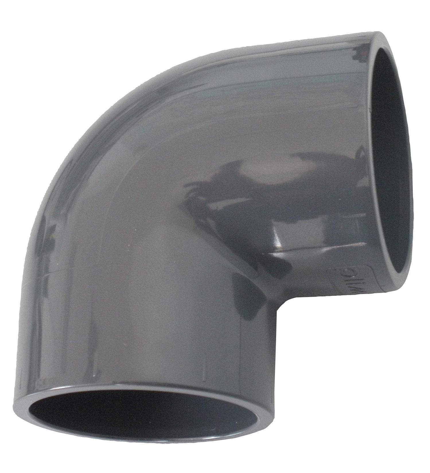 PVC angle 90 DN 50 mm | Adhesive socket x adhesive socket