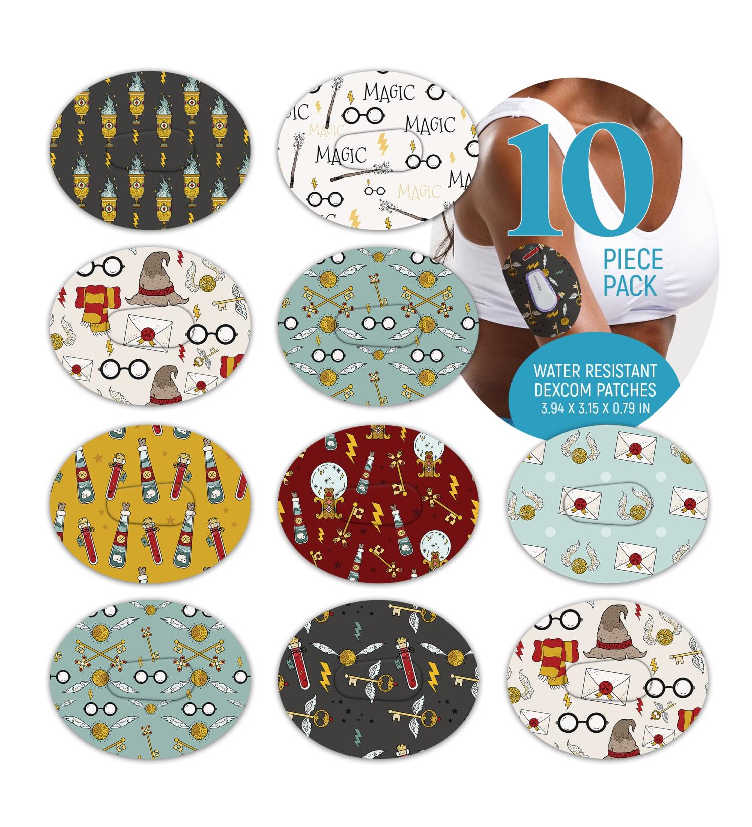 Dexcom Adhesive Mix Design Patches x 10 Pack - Easy Application, Split Backing - Wizard - Buy Online on GoSupps.com