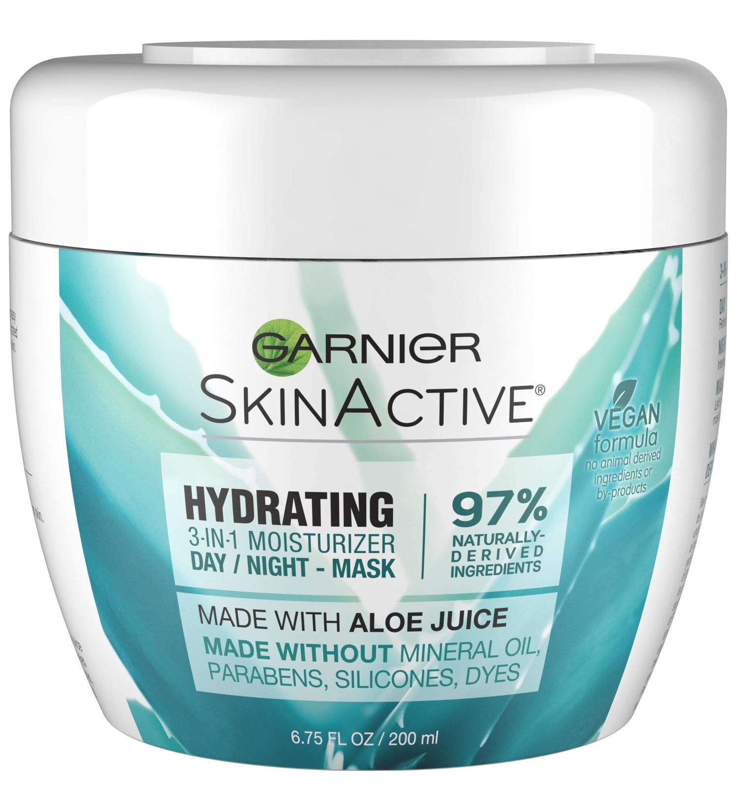 Garnier SkinActive 3-in-1 Aloe Face Moisturizer for Dry Skin 6.75 fl. oz. - Hydrating Aloe Moisturizer - Buy Online on GoSupps.com