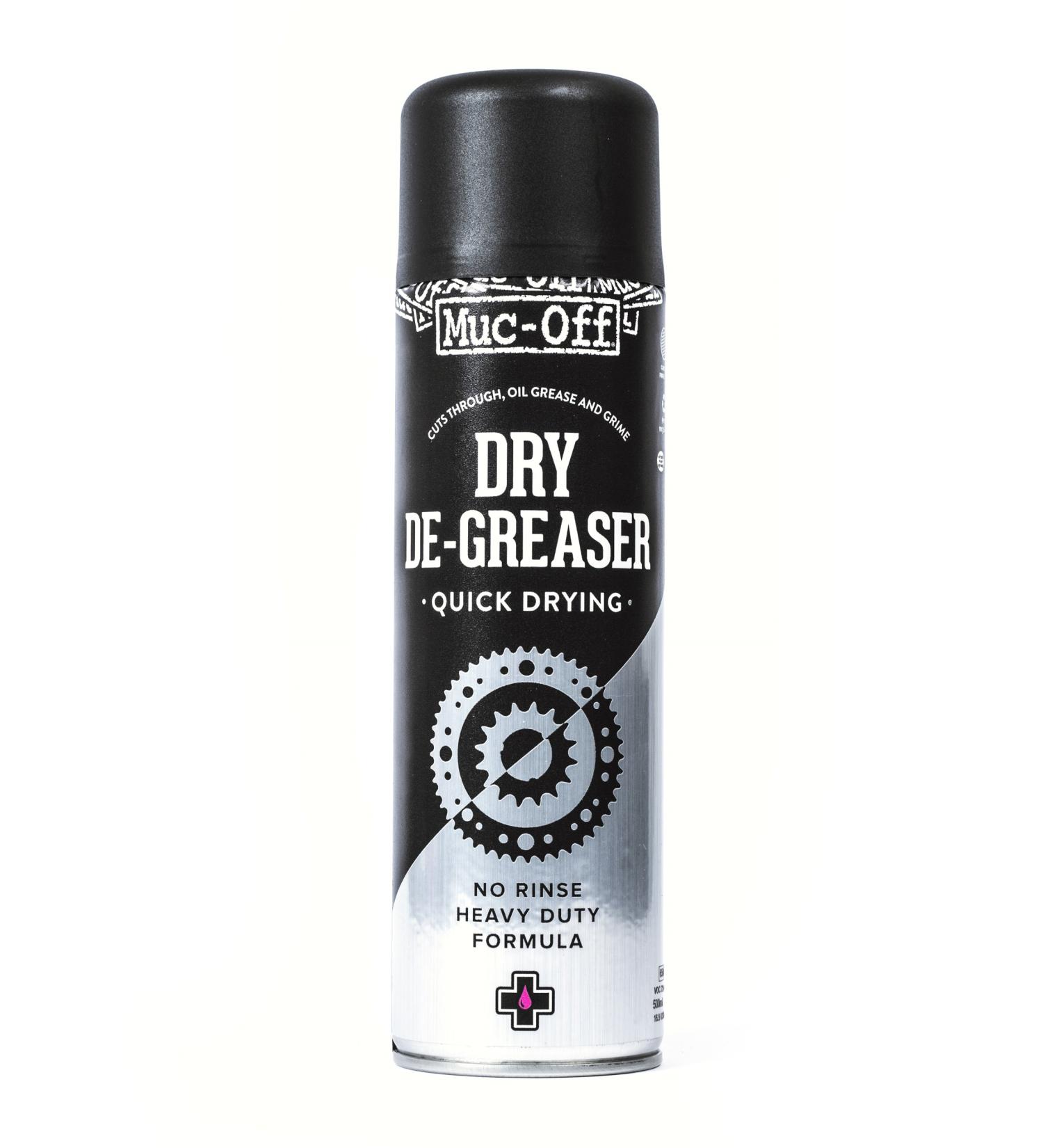 Muc Off Dry Chain Degreaser 500ml - Quick-Drying No Rinse Formula for Deep Cleaning Bicycle Chain - All Bike Types, Black - Buy Online on GoSupps.com