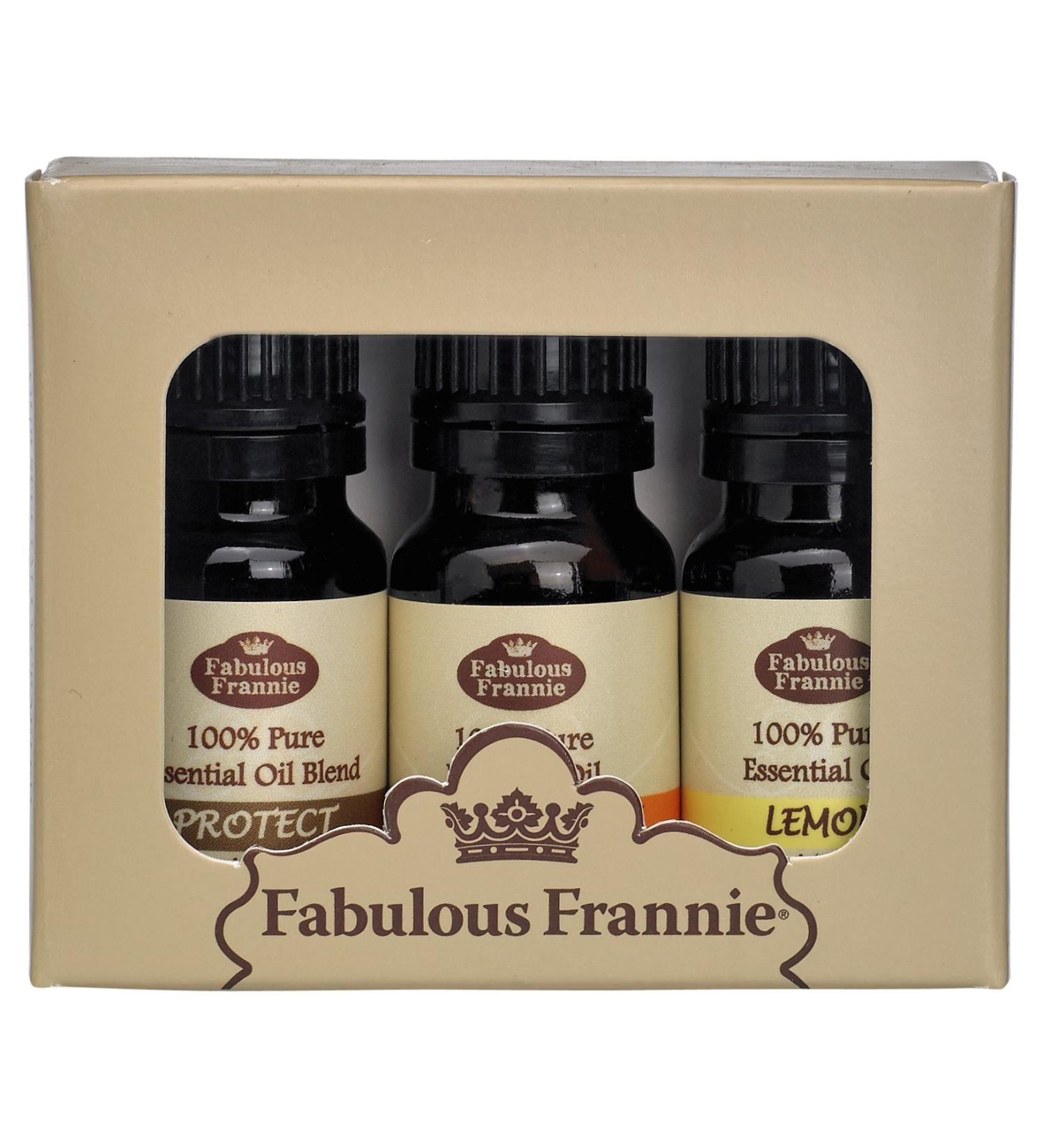 Fabulous Frannie Clean House Pure Essential Oil Blends Set Protect Sweet Orange and Lemon 10ml (Pack of 3) Clean House 3pk